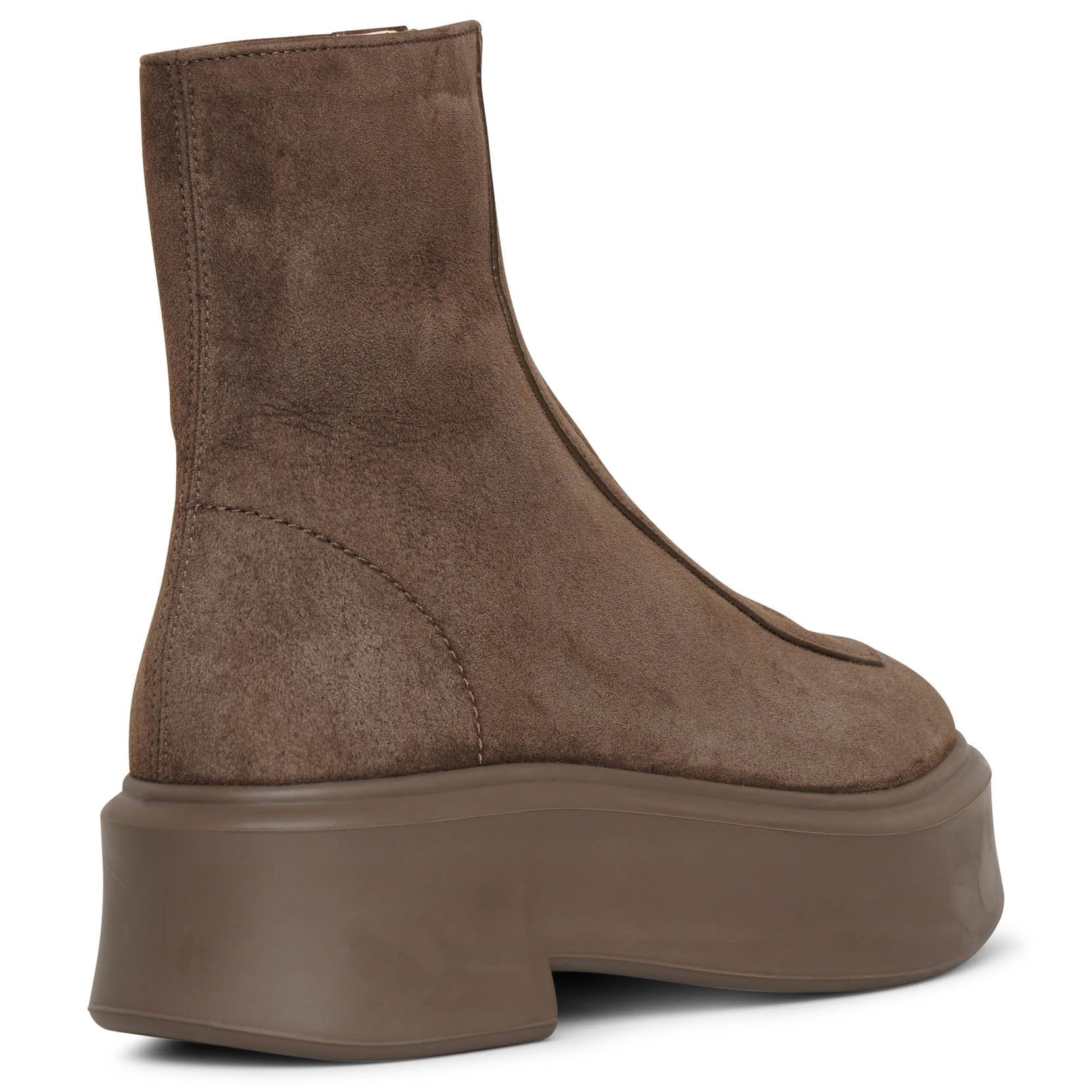Zipped 1 ash suede boots