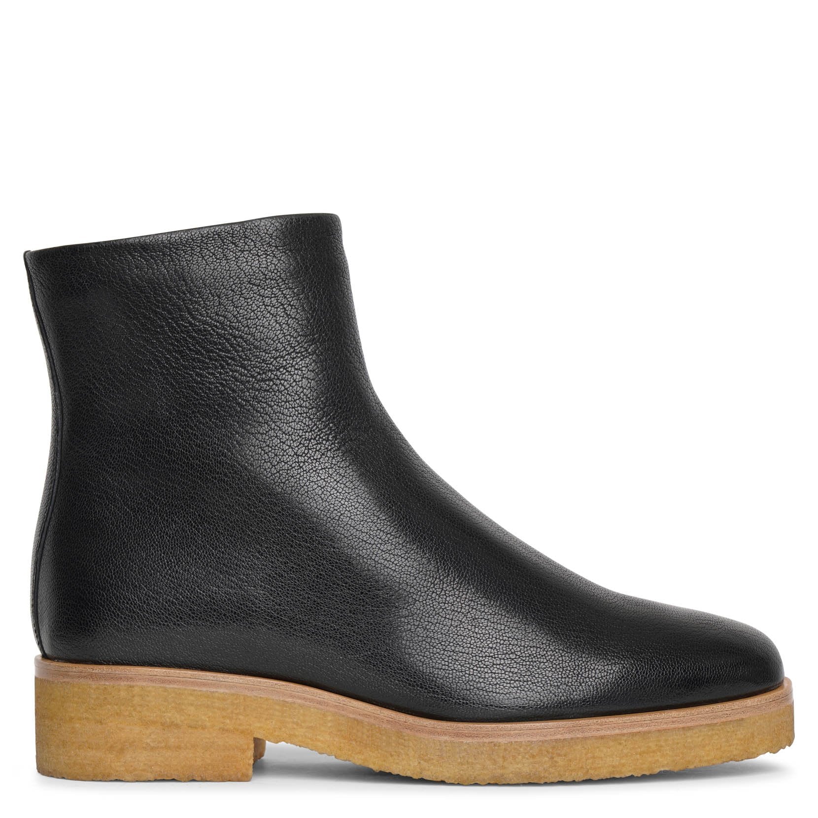 Boris black leather boots