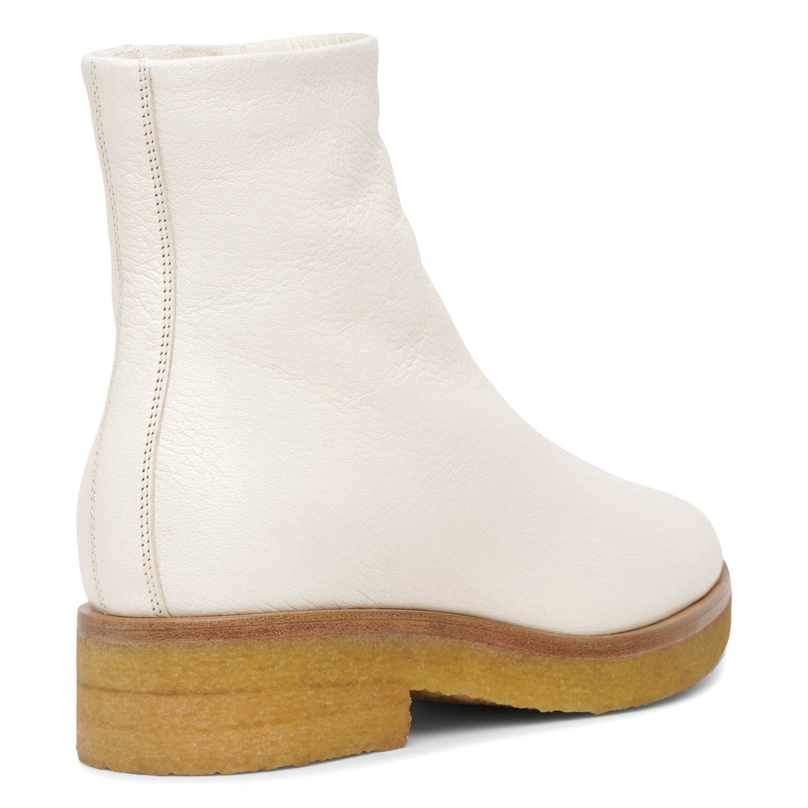 Boris white leather boots