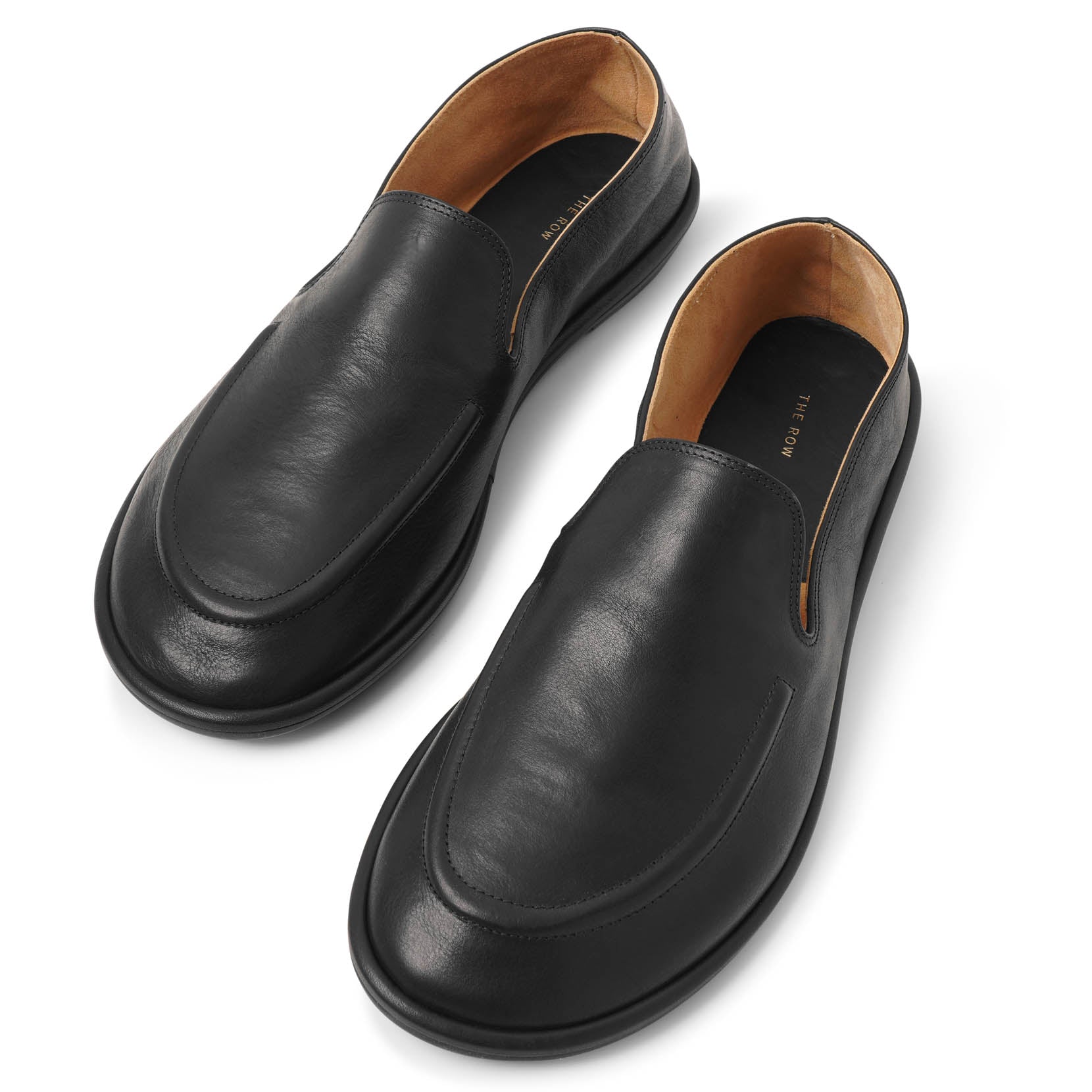 Canal black leather loafers
