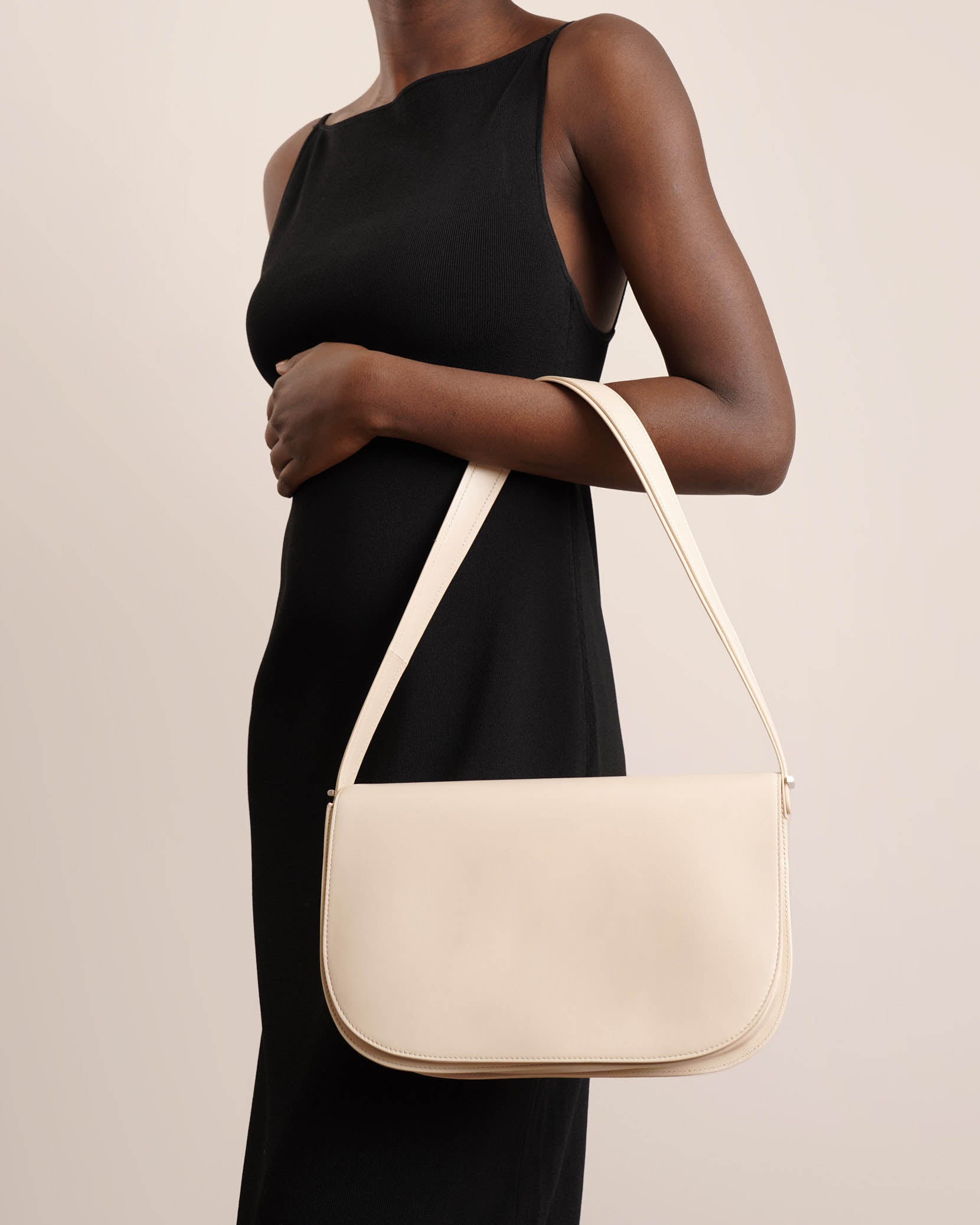 Marion bone leather shoulder bag