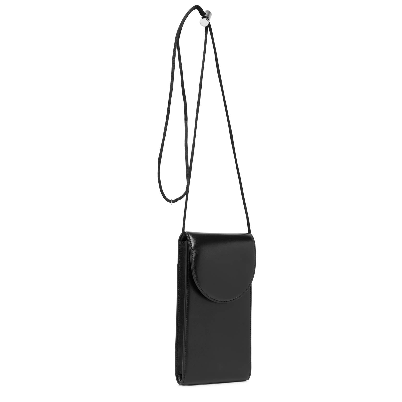 Vertical black phone case