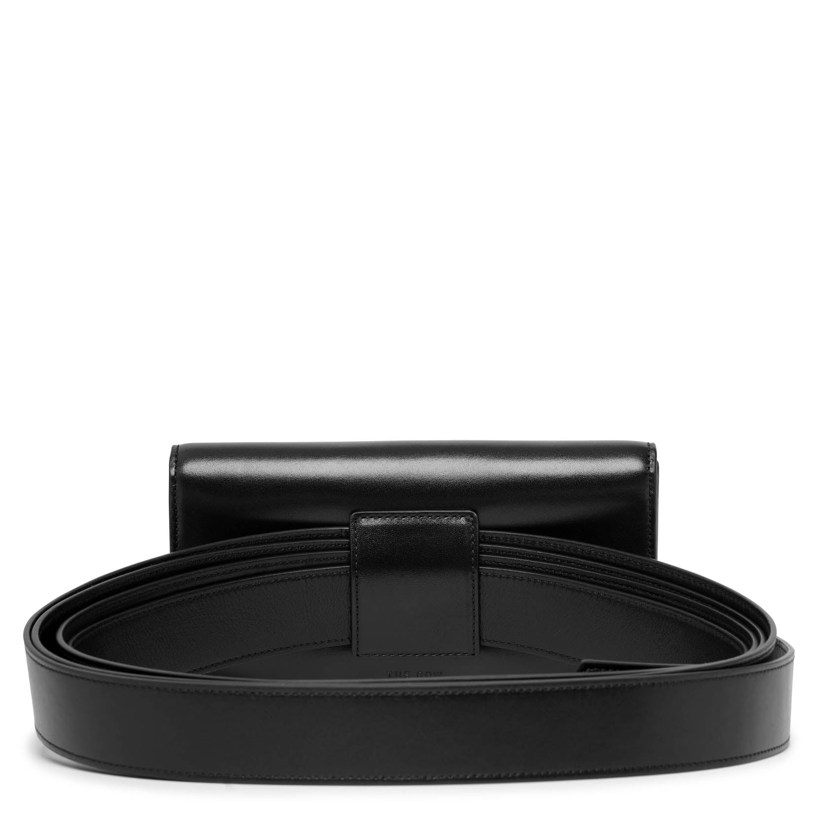 Horizontal black belt bag