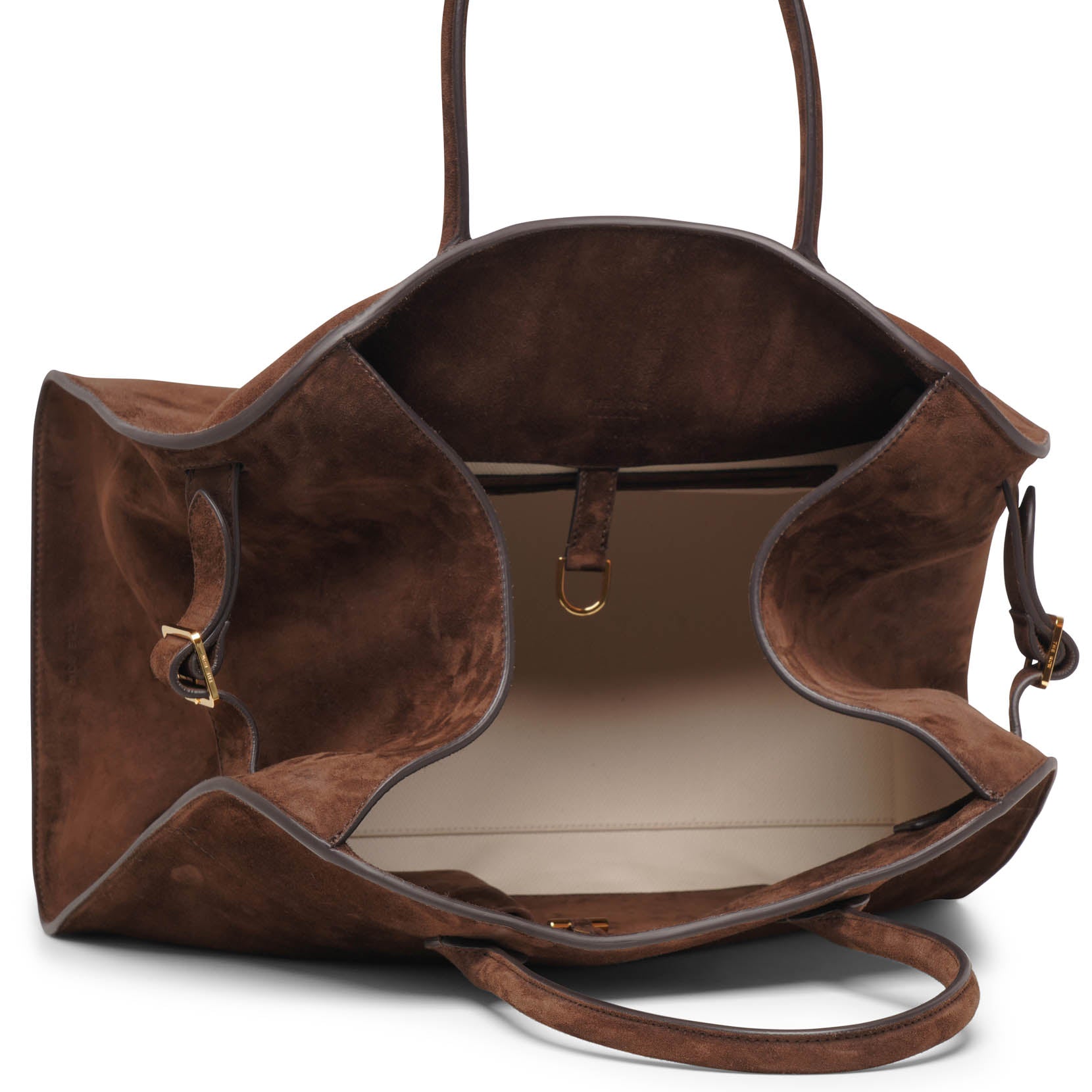 Soft Margaux 15 brown suede bag