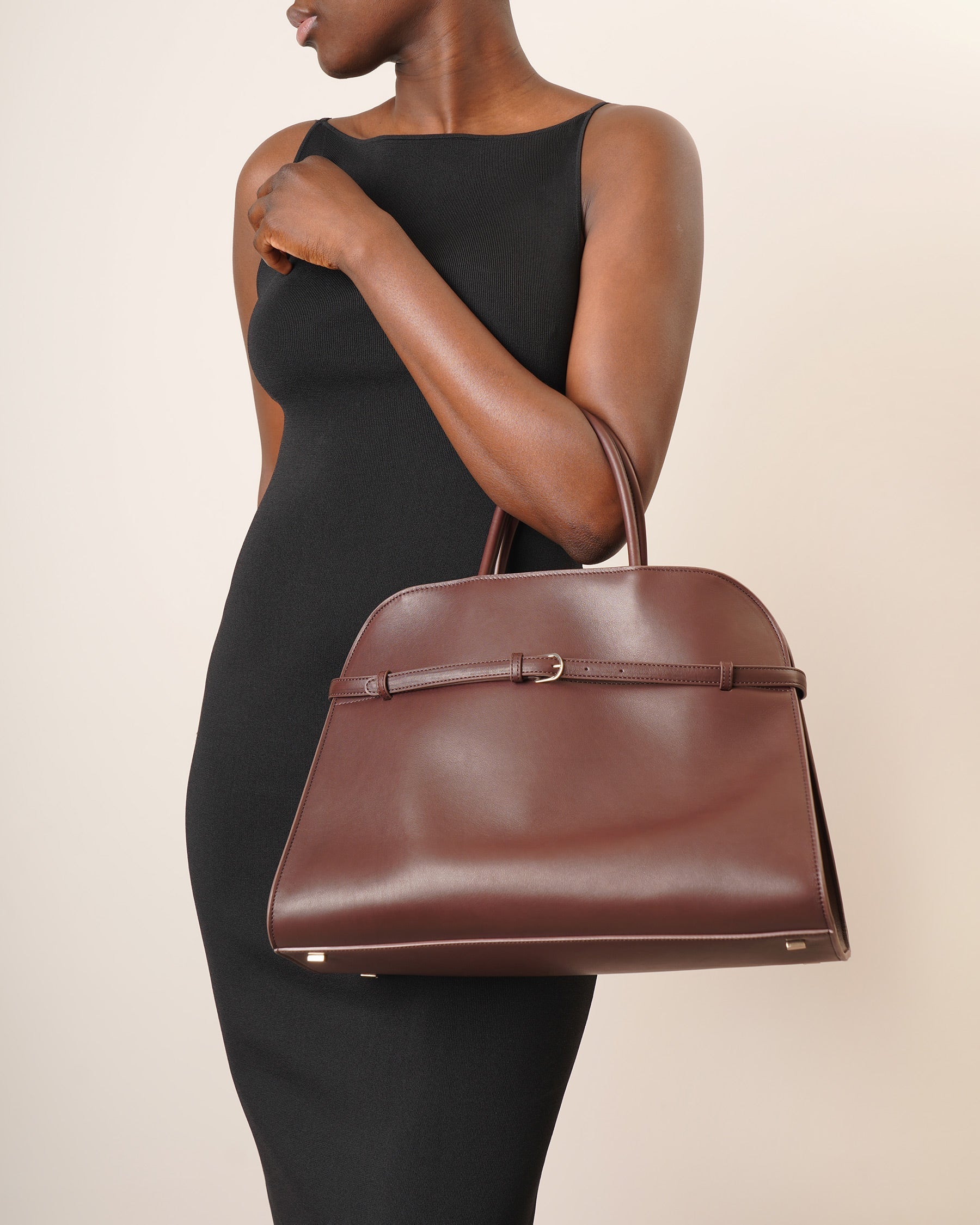 Margaux belt 15 burgundy saddle bag