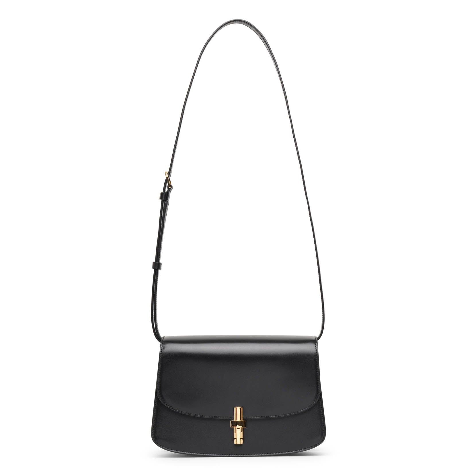 Sofia 8.75 black leather shoulder bag