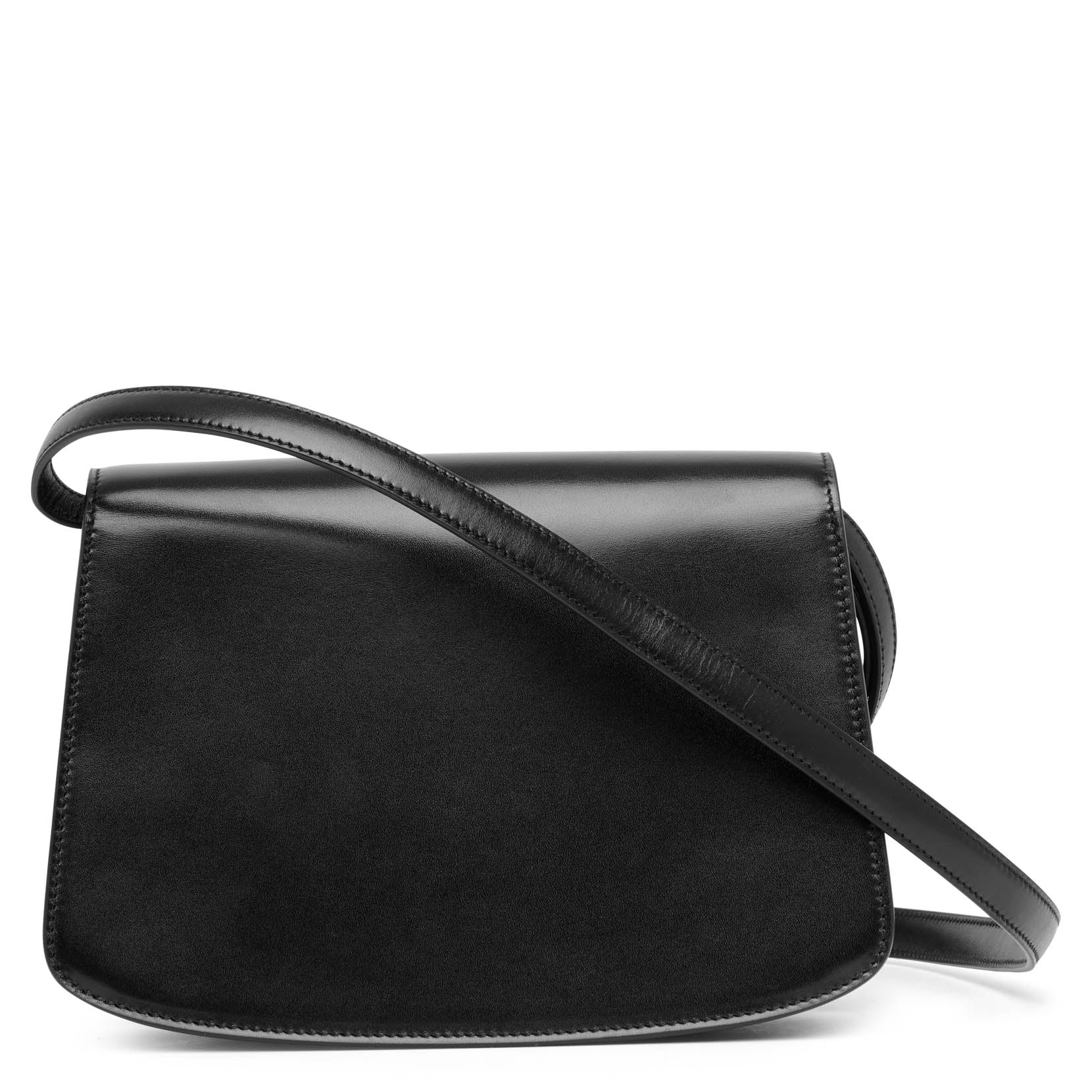 Sofia 8.75 black leather shoulder bag