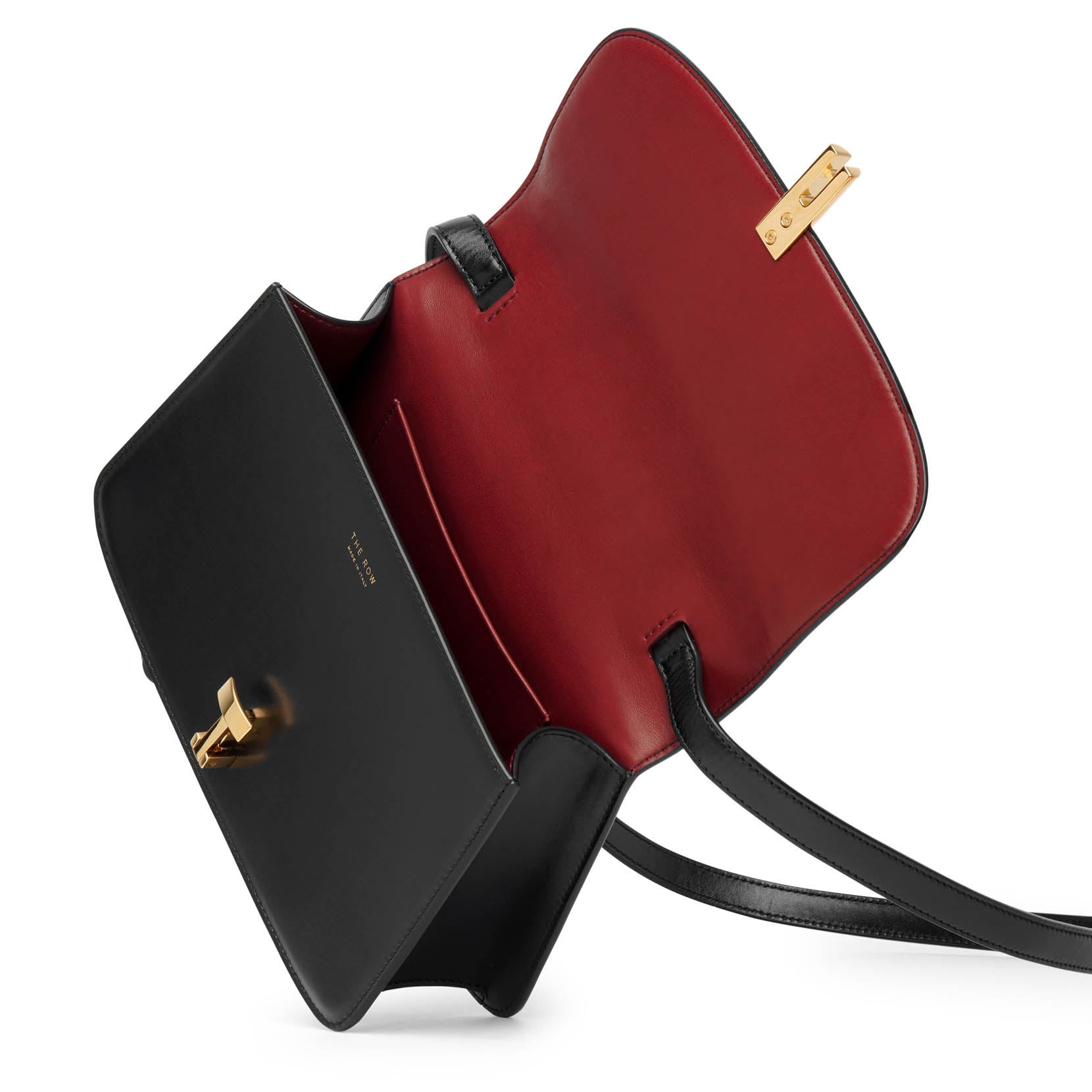 Sofia 8.75 black leather shoulder bag