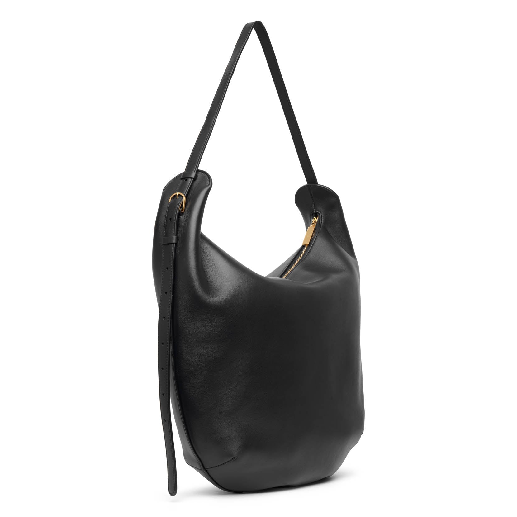 N/S Allie black leather bag