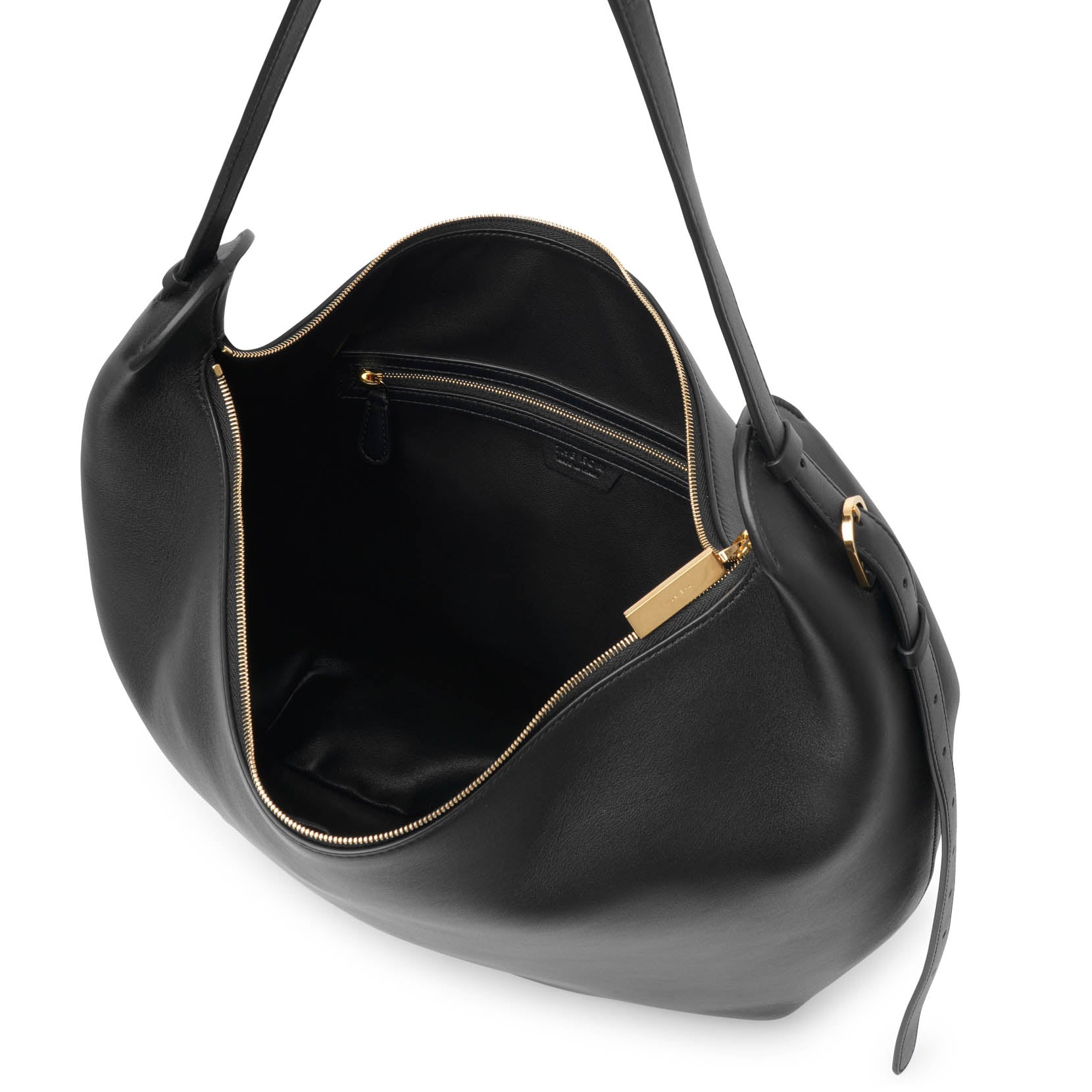 N/S Allie black leather bag