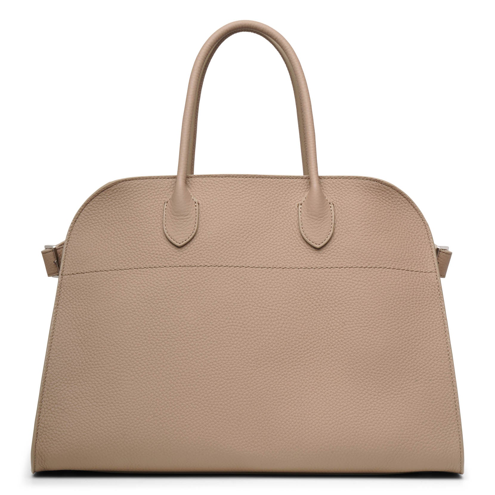 Soft Margaux 15 dark taupe grain leather bag
