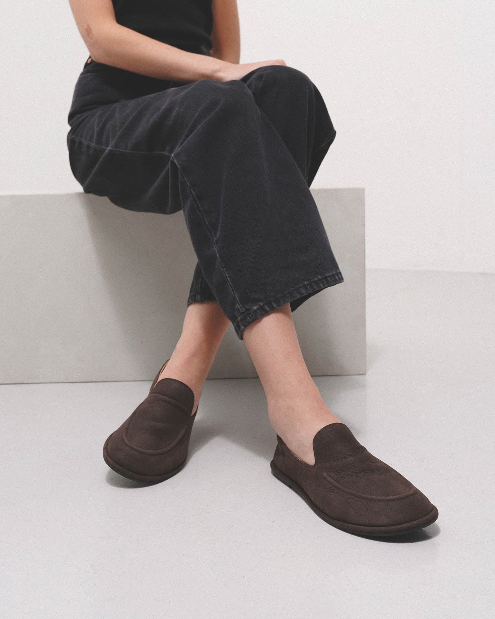Canal brown nubuk loafers