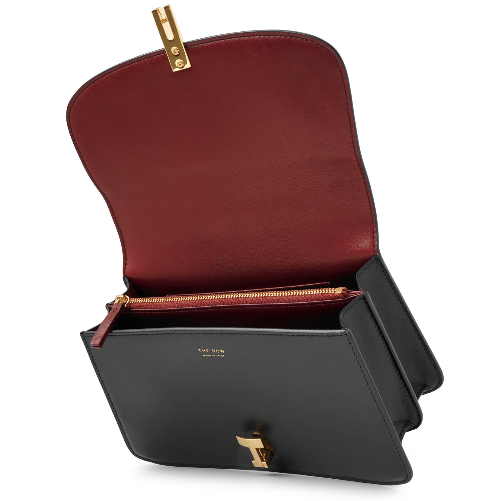 Sofia 8.75 black leather bag