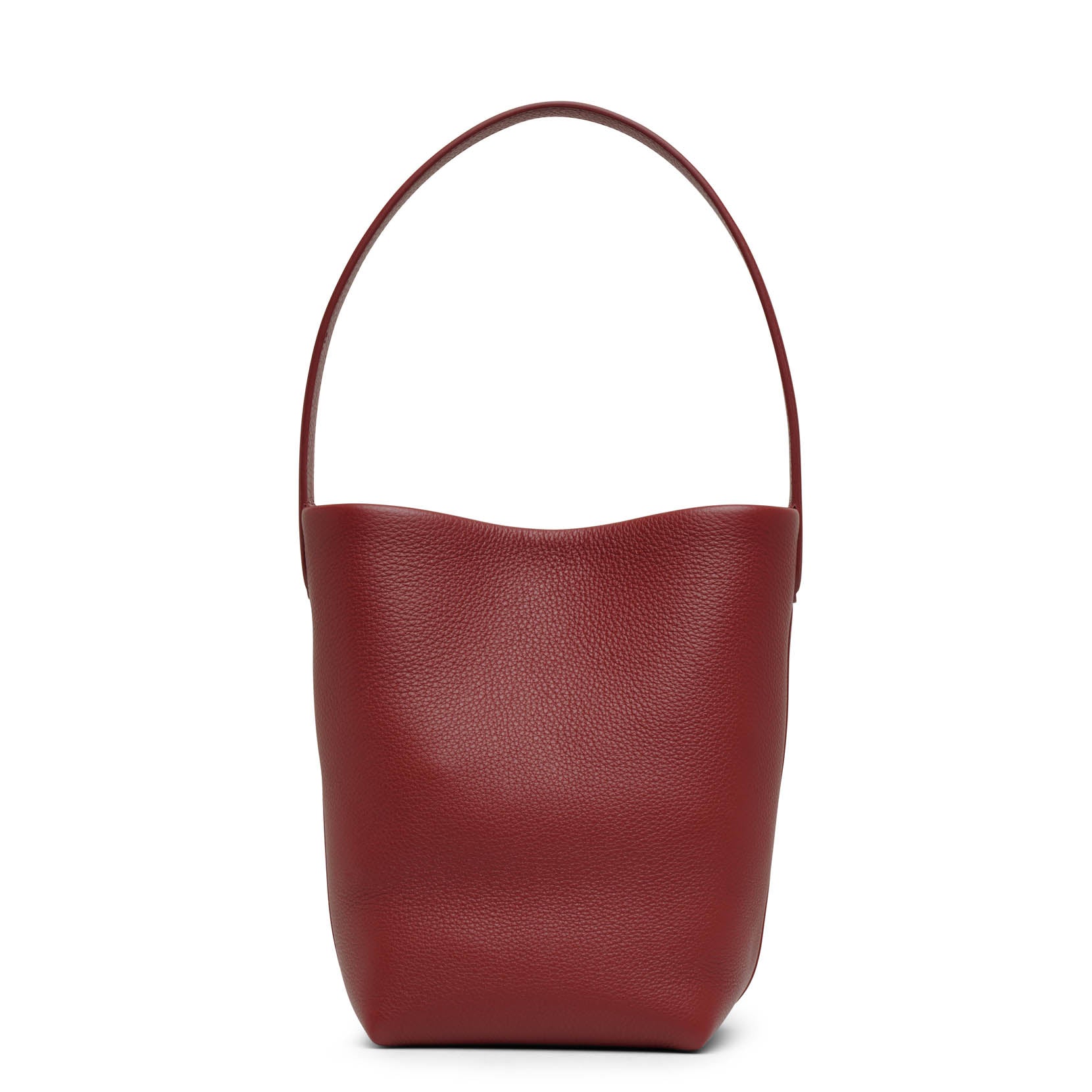 Small N/S park terracotta leather tote bag