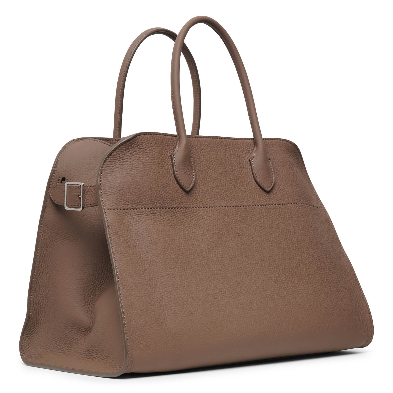 Soft Margaux 15 taupe matte grain bag