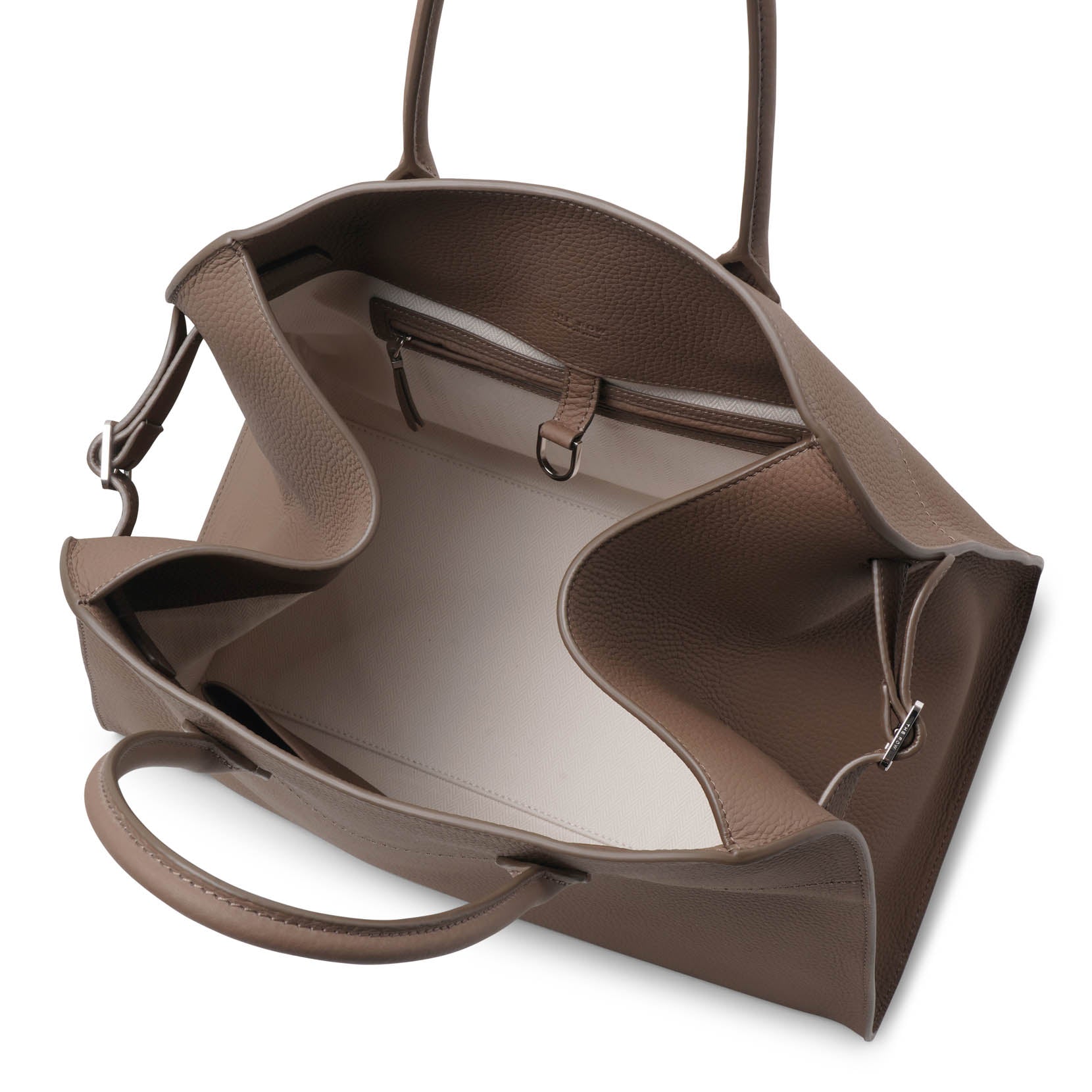 Soft Margaux 15 taupe matte grain bag