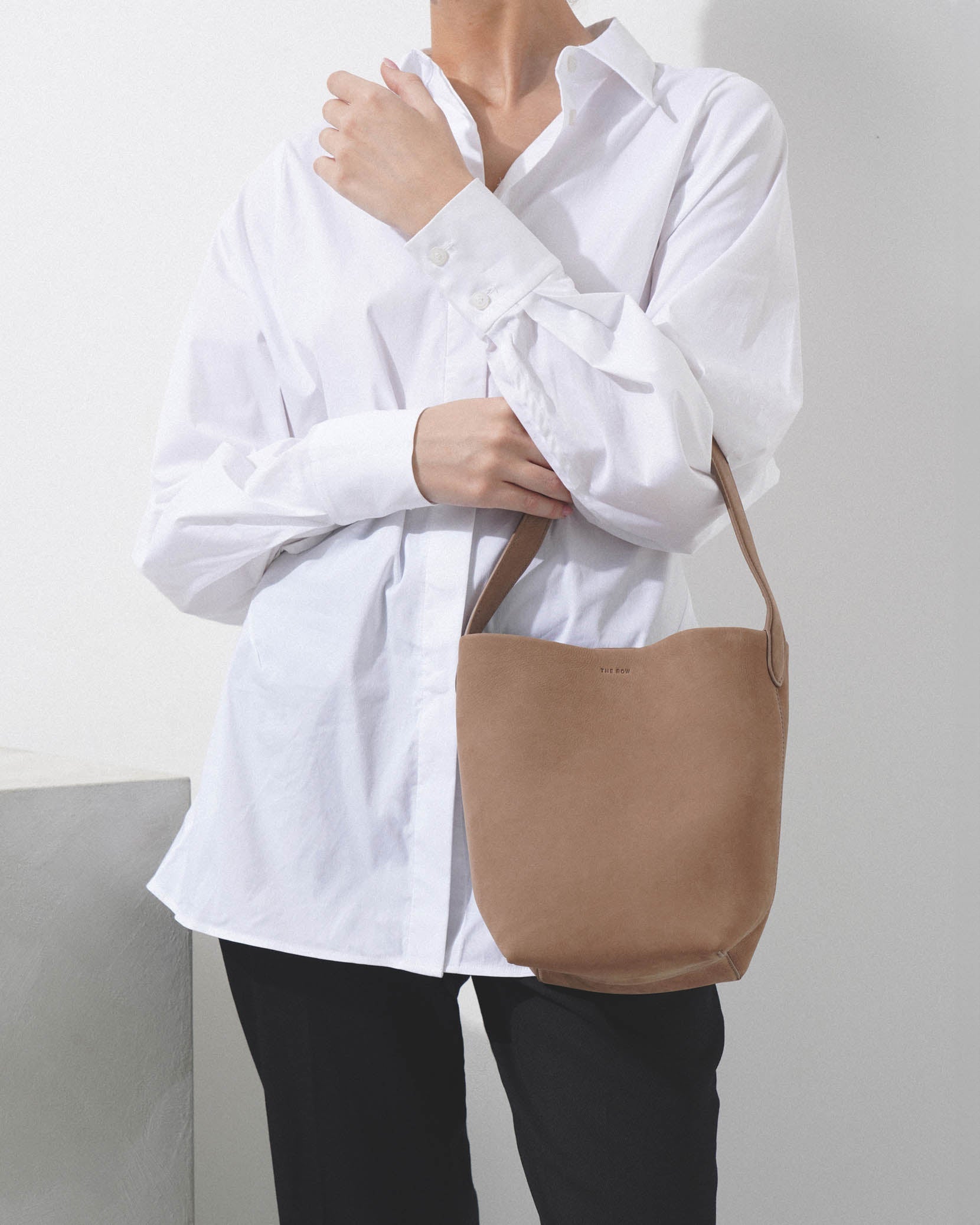 Small N/S park tundra nubuck tote bag