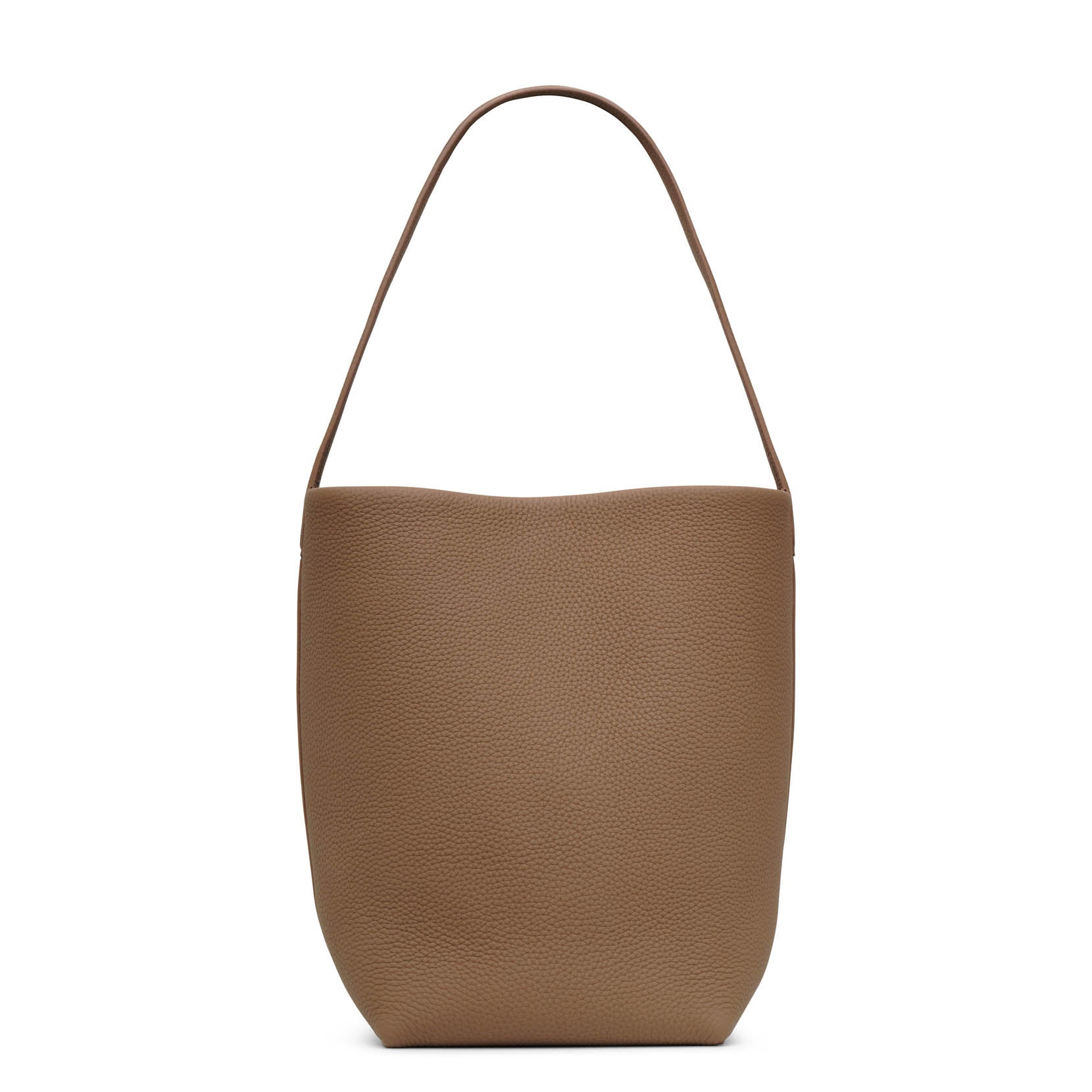 Medium N/S park taupe matte grain tote bag