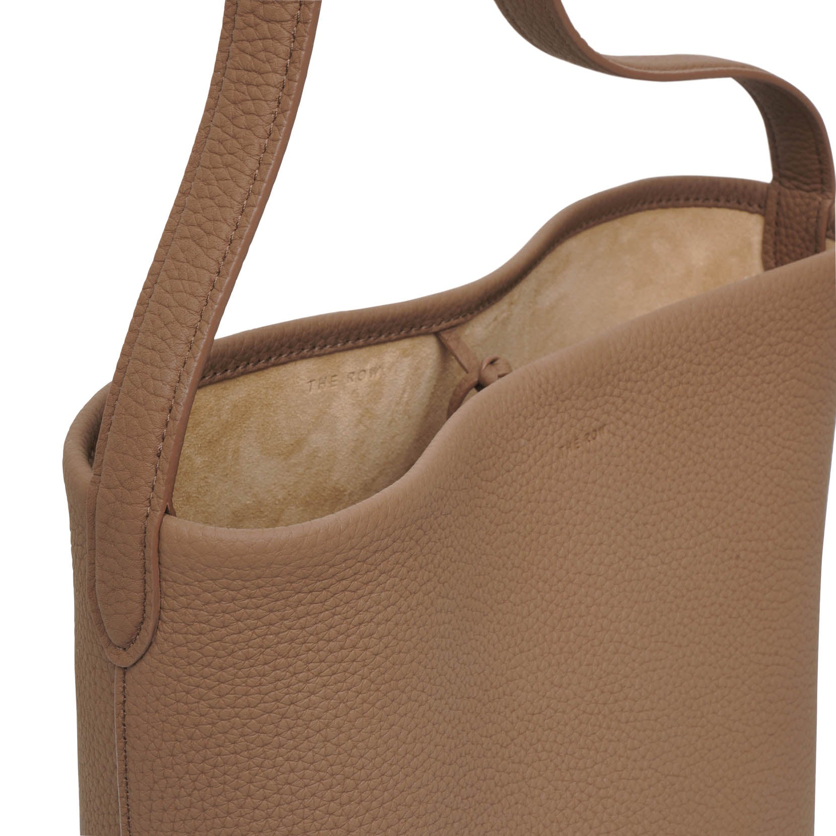 Medium N/S park taupe matte grain tote bag