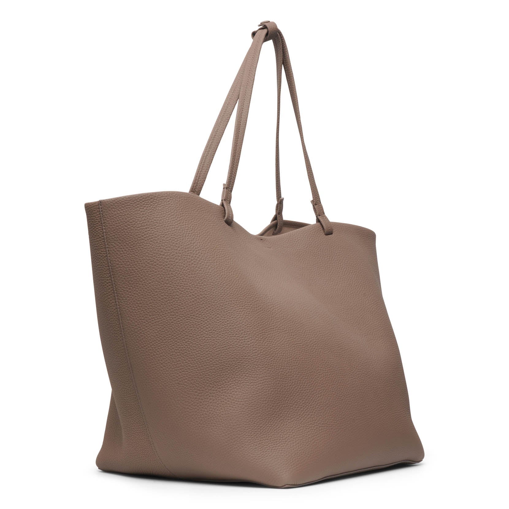 XL Park tote taupe matte grain bag