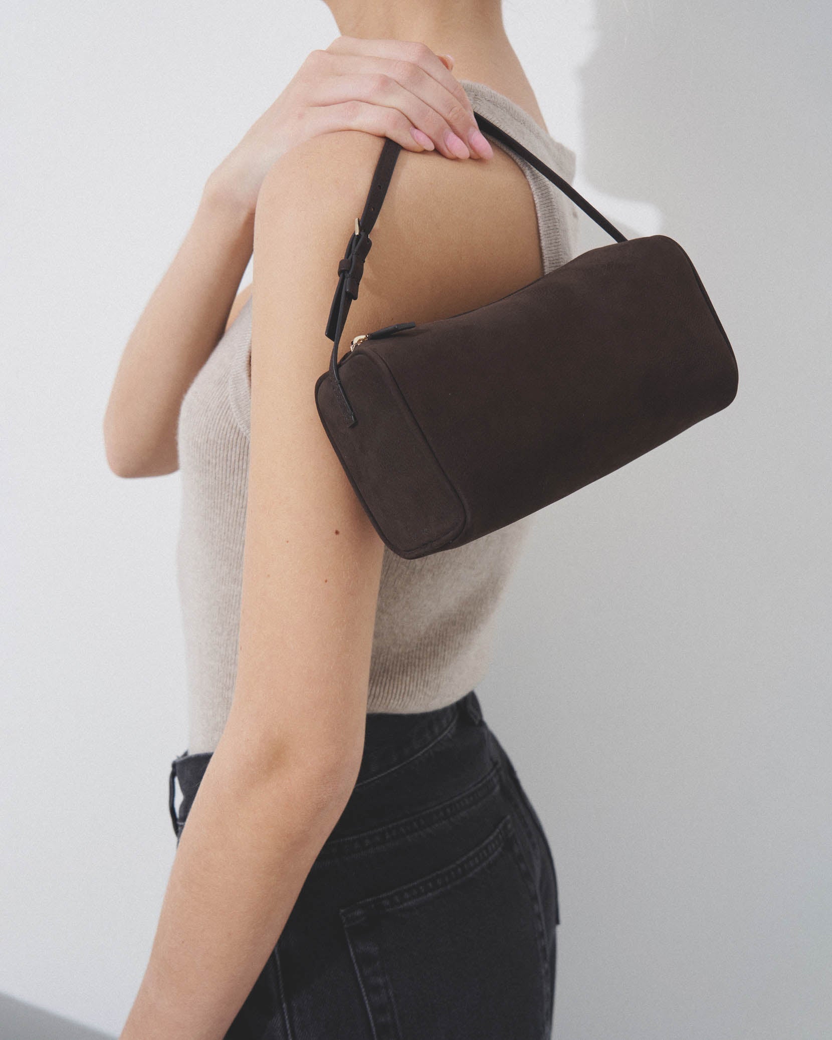 90s brown nubuck bag