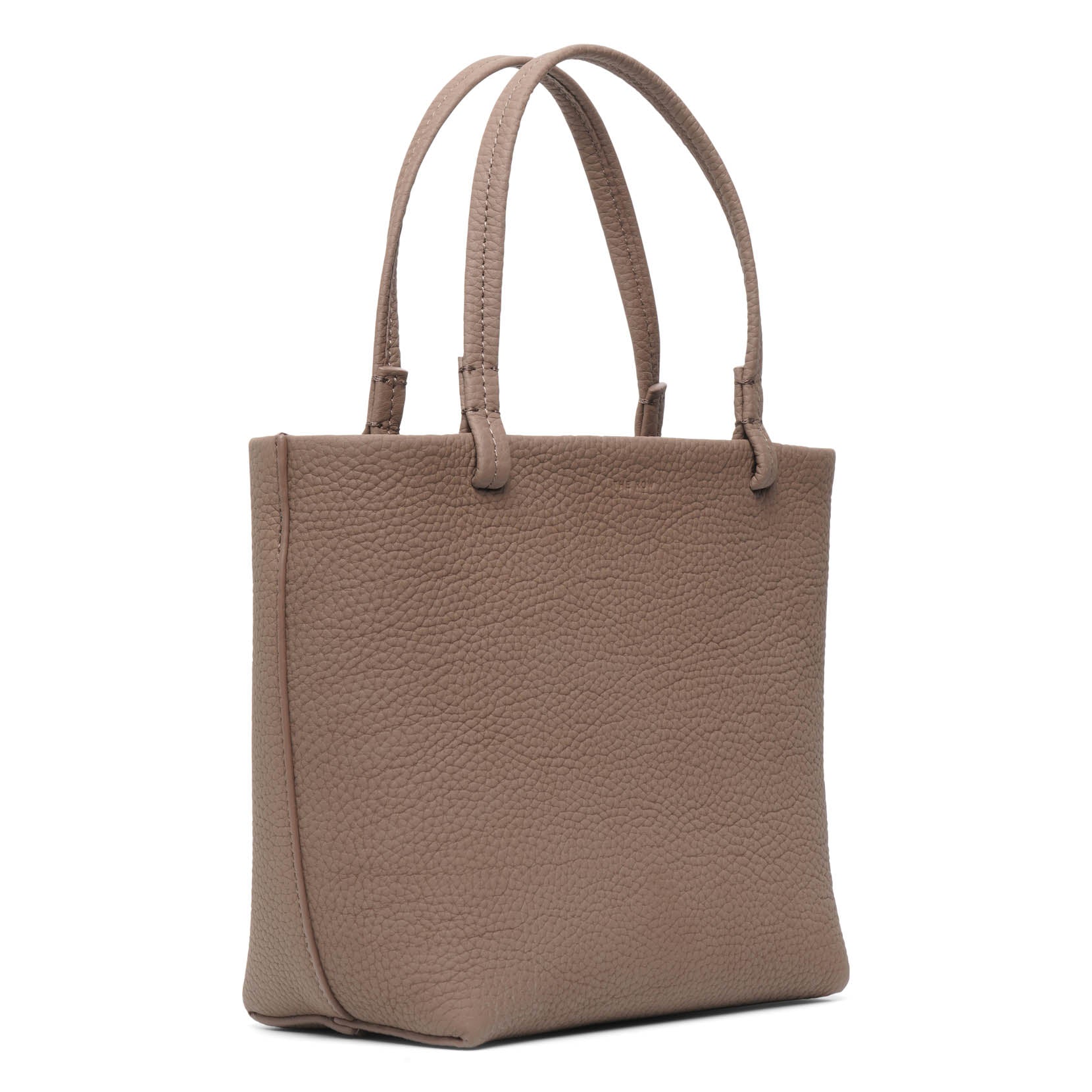 Park tote small taupe matte grain bag