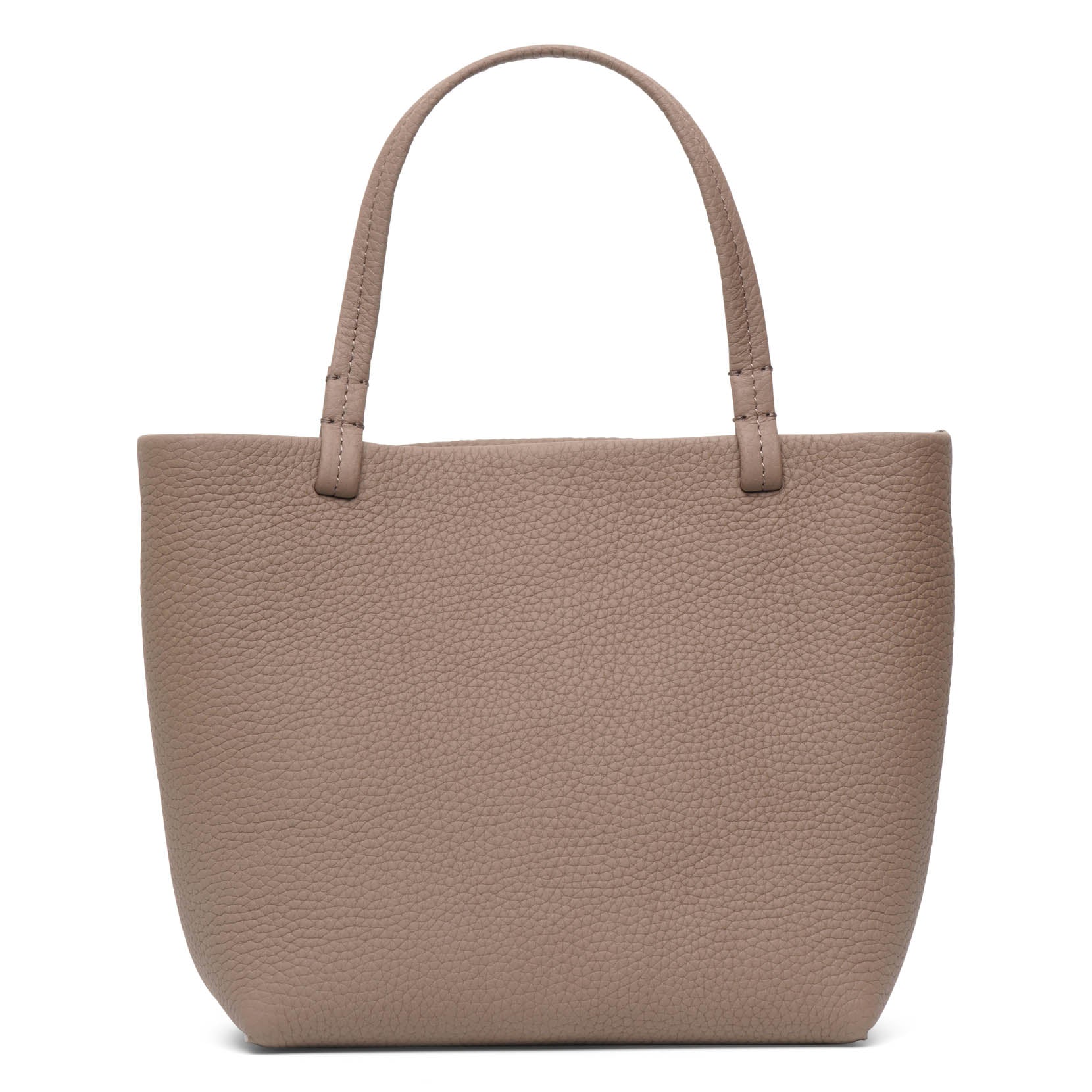 Park tote small taupe matte grain bag
