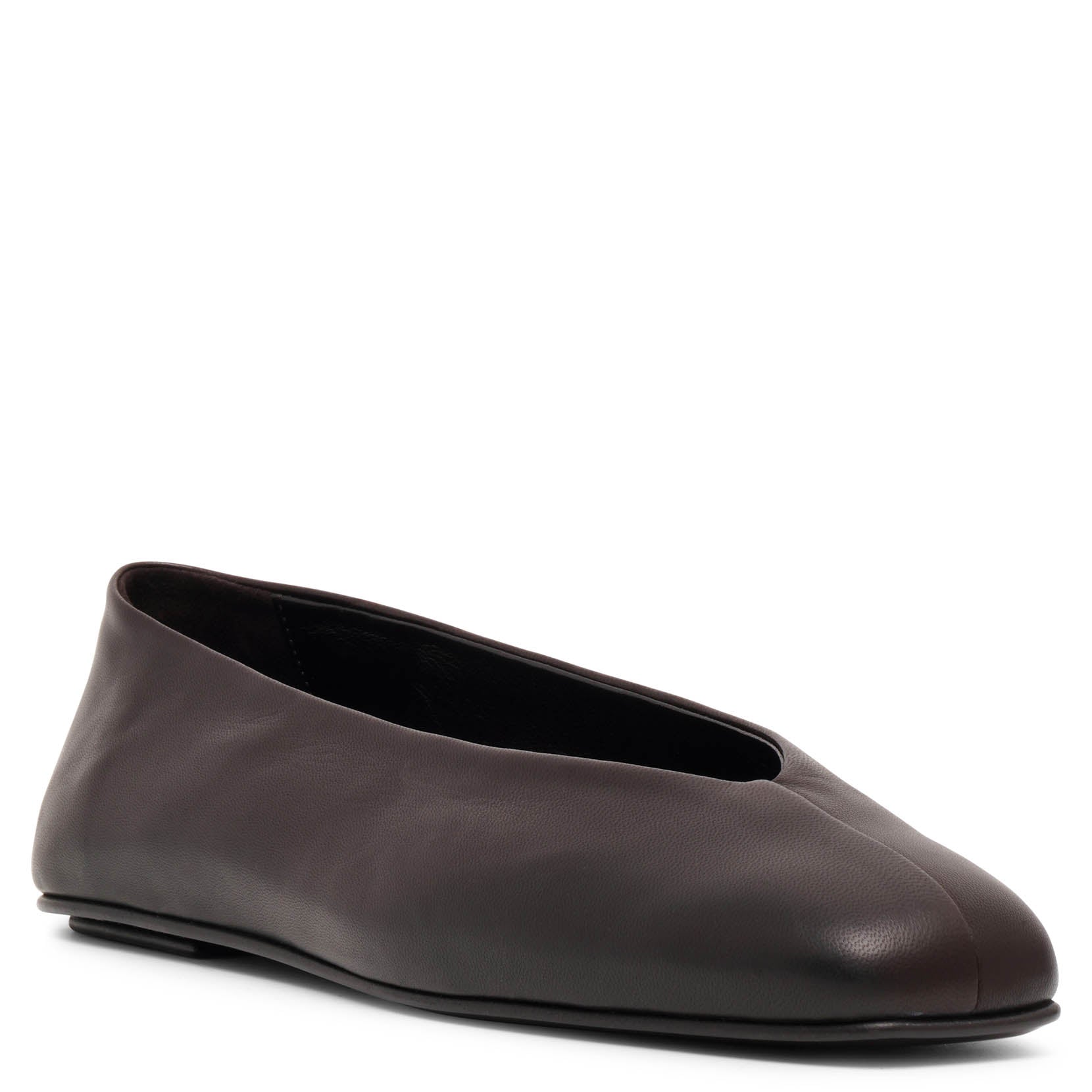 Eva Two dark brown ballerinas