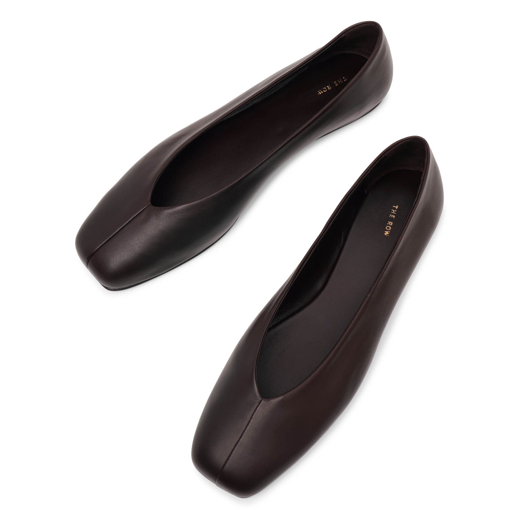 Eva Two dark brown ballerinas