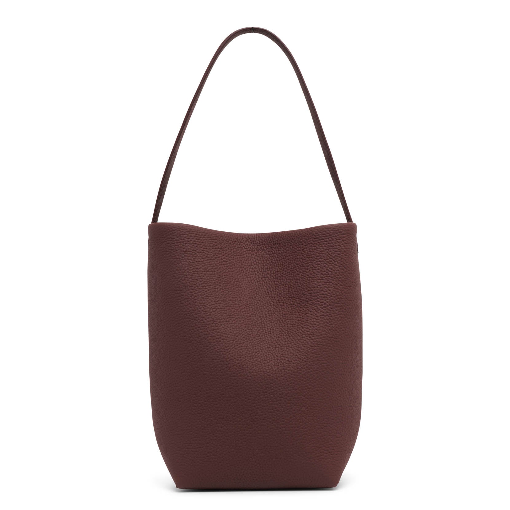 Medium N/S park brown leather tote bag