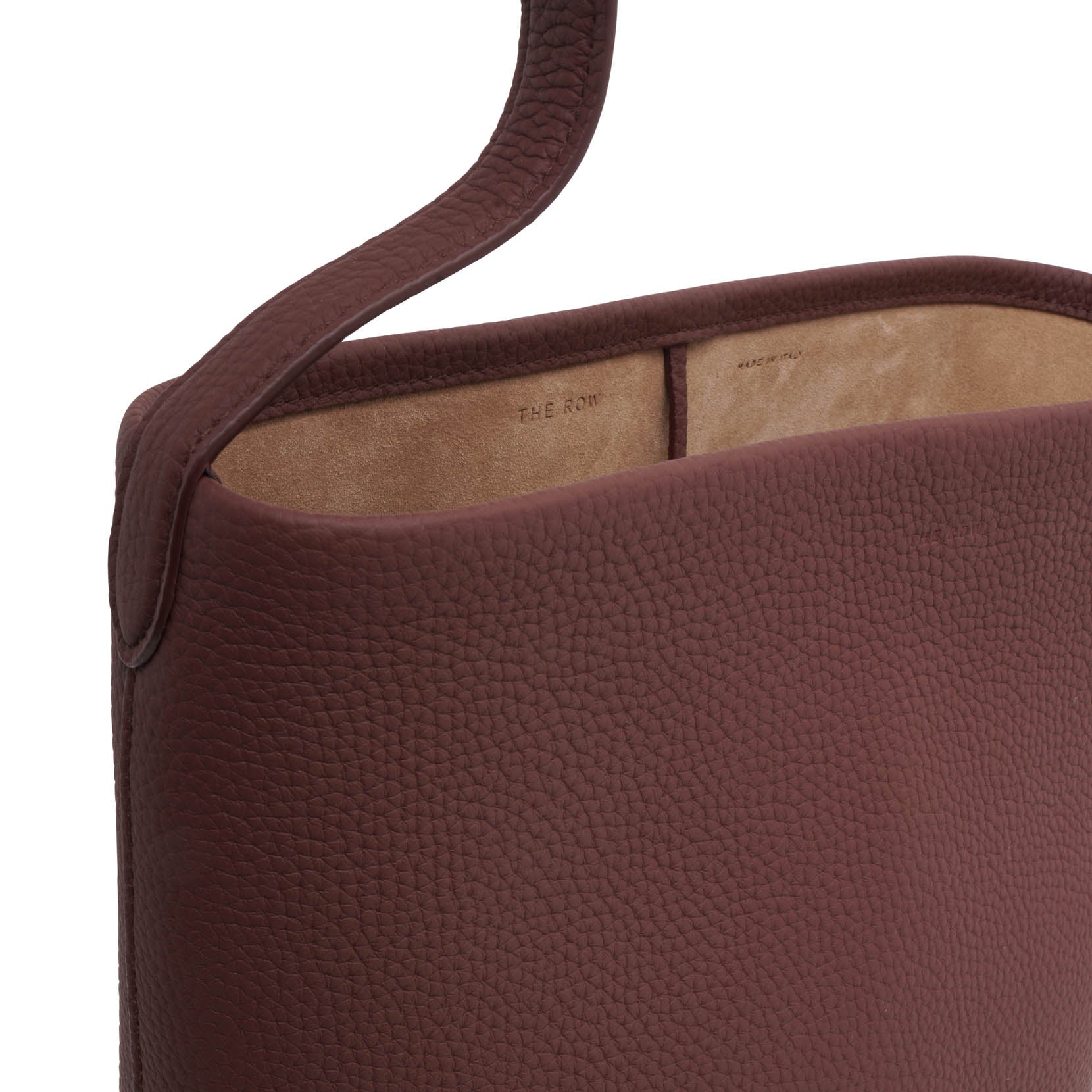 Medium N/S park brown leather tote bag