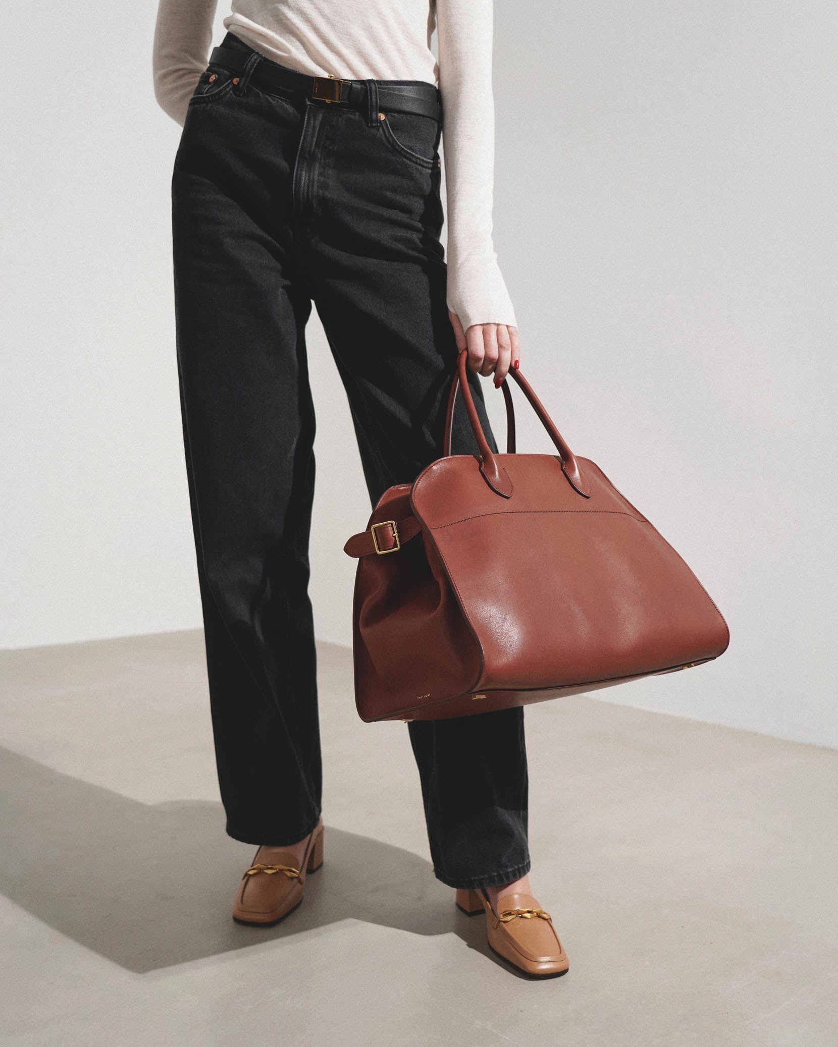 Soft Margaux 15 brown leather bag