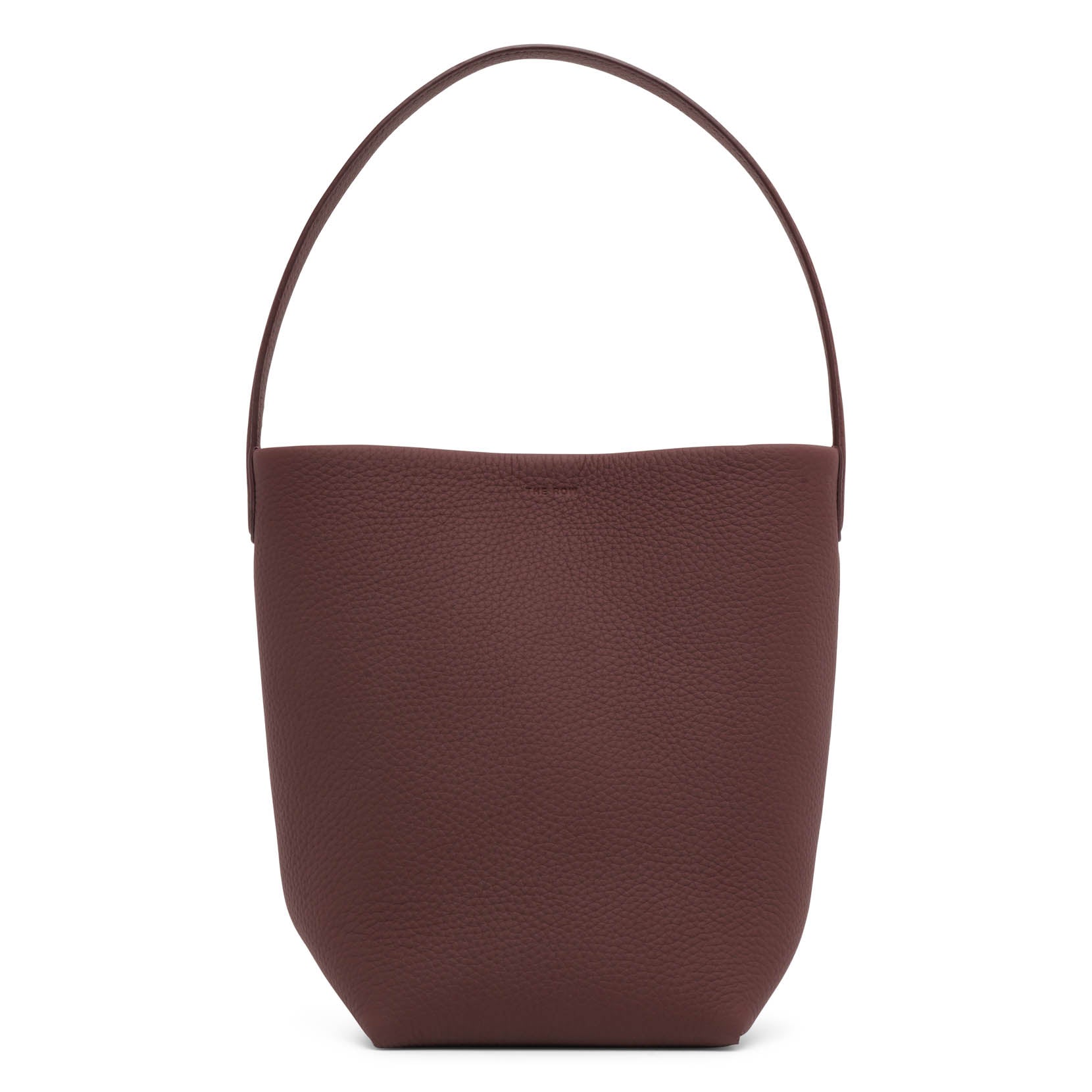 Small N/S park brown leather tote bag