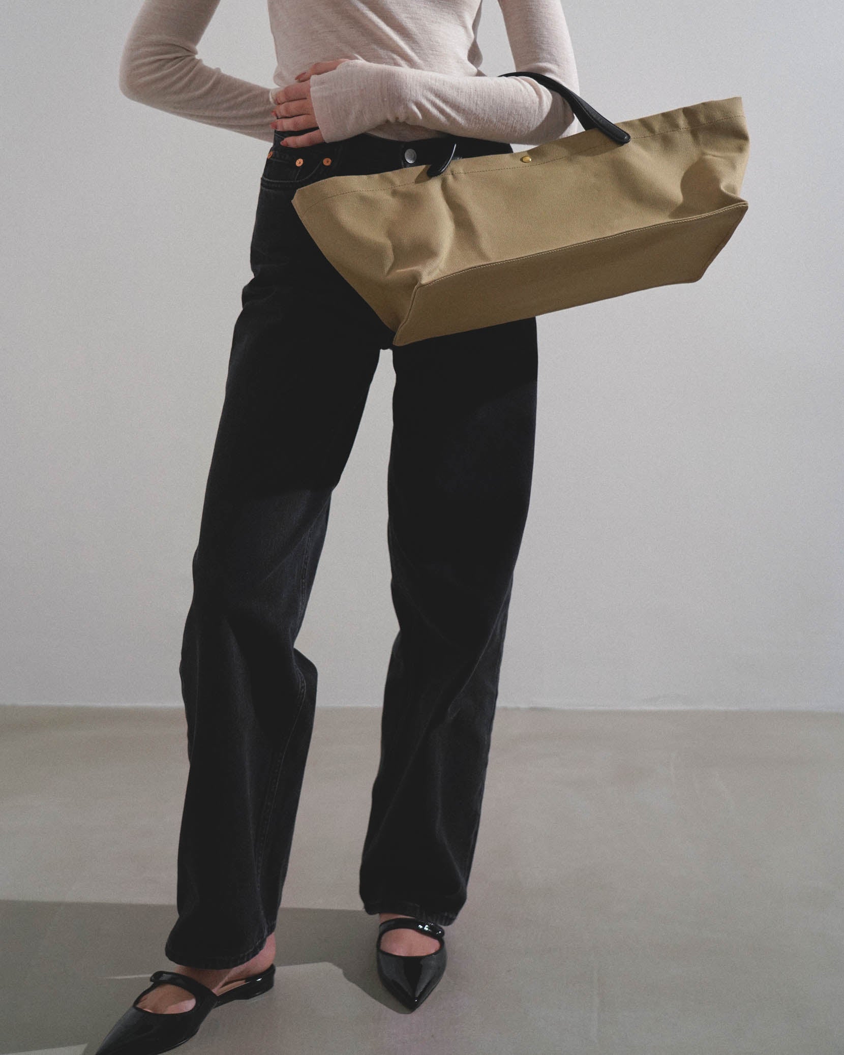 Idaho beige canvas bag