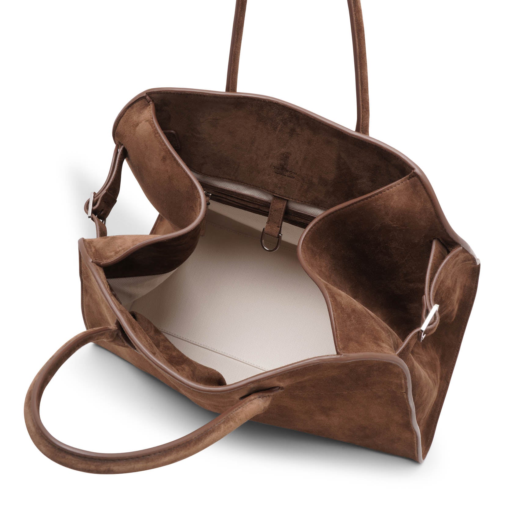 Soft Margaux 15 beige suede bag