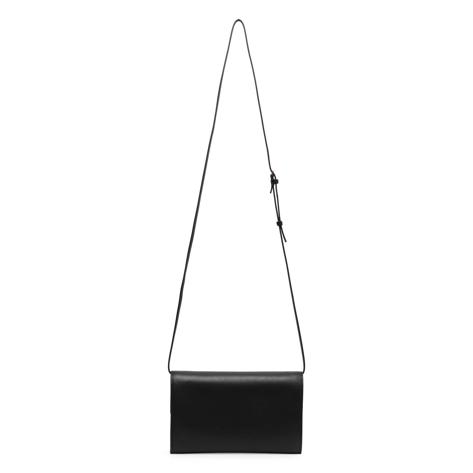 Envelope black leather