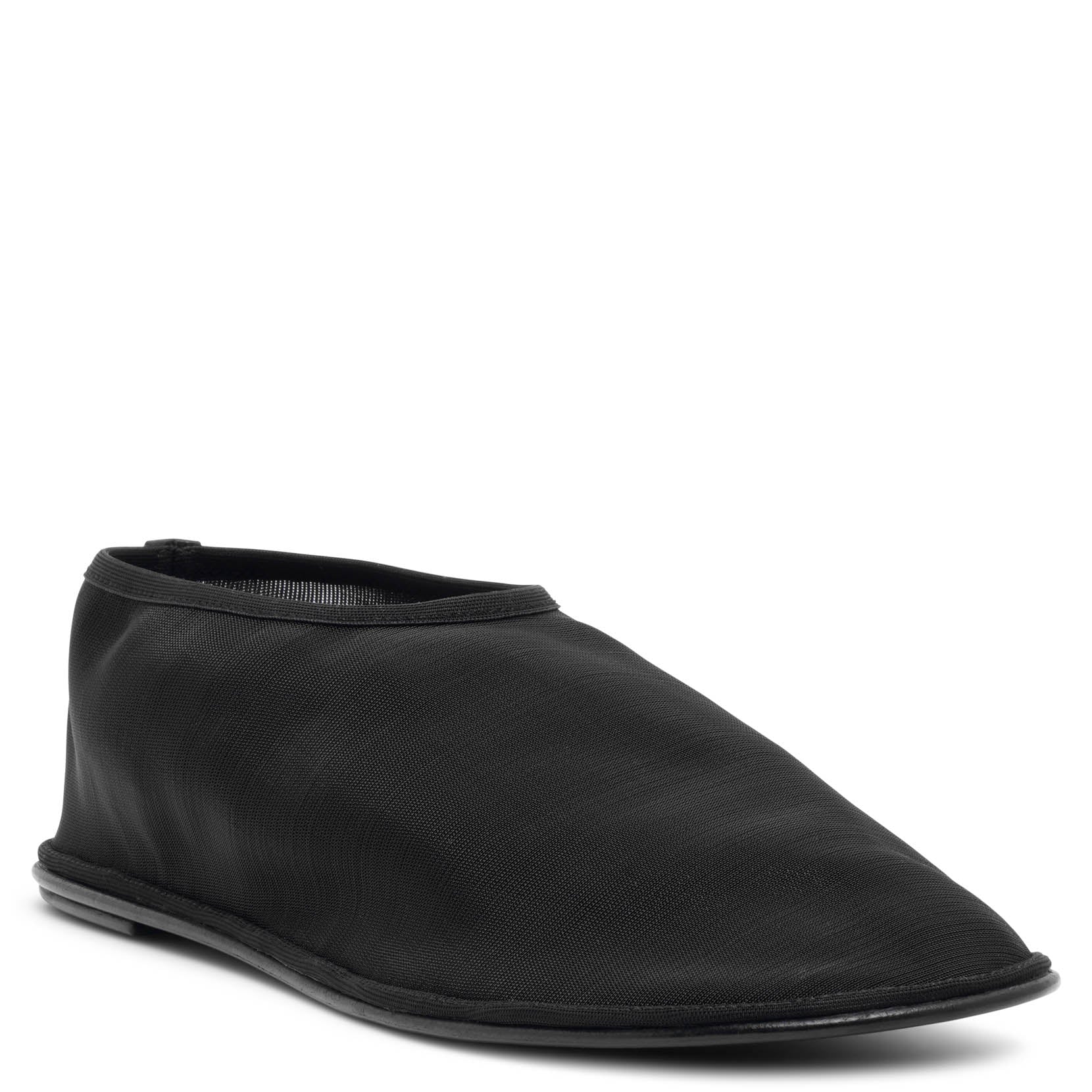 Sock black flats
