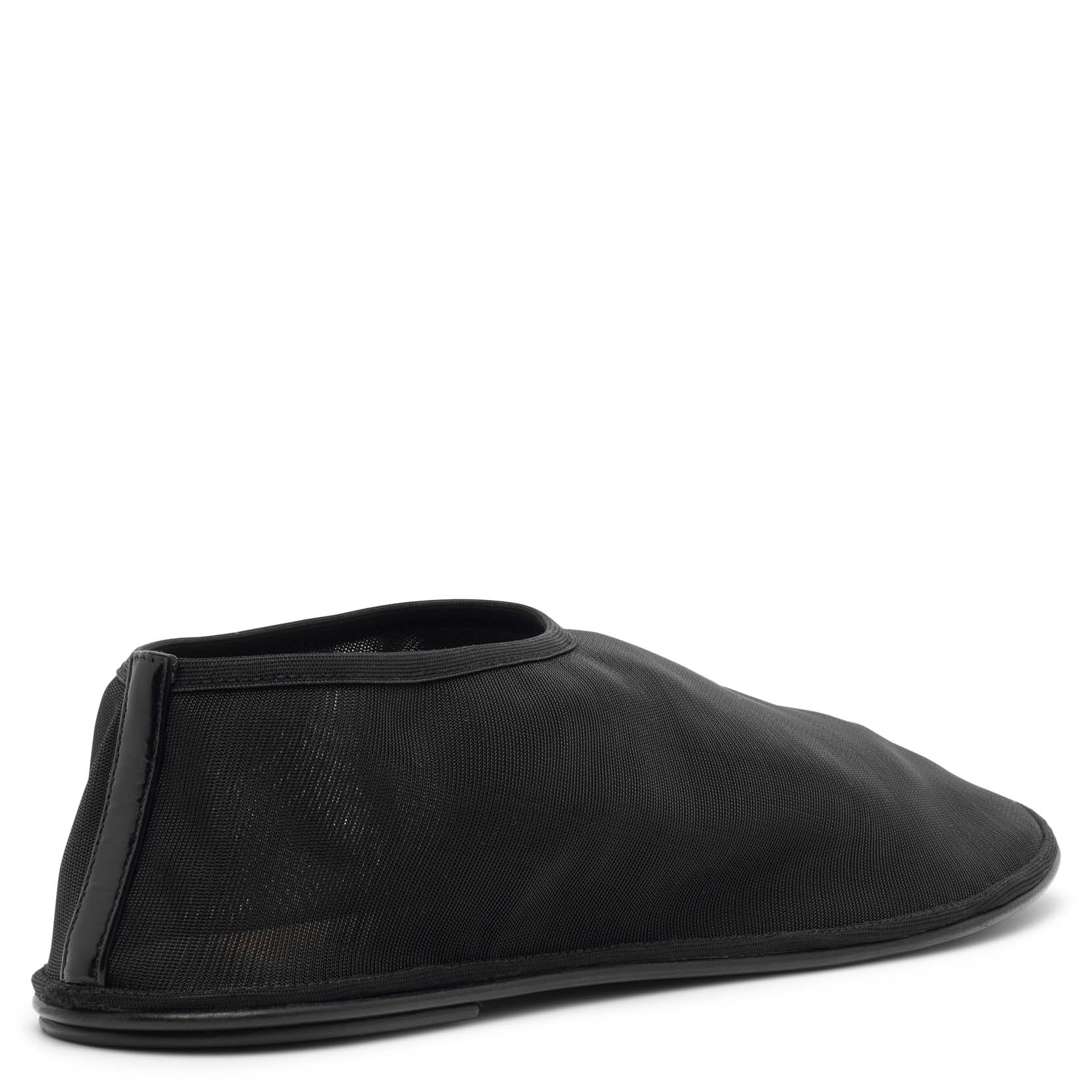 Sock black flats