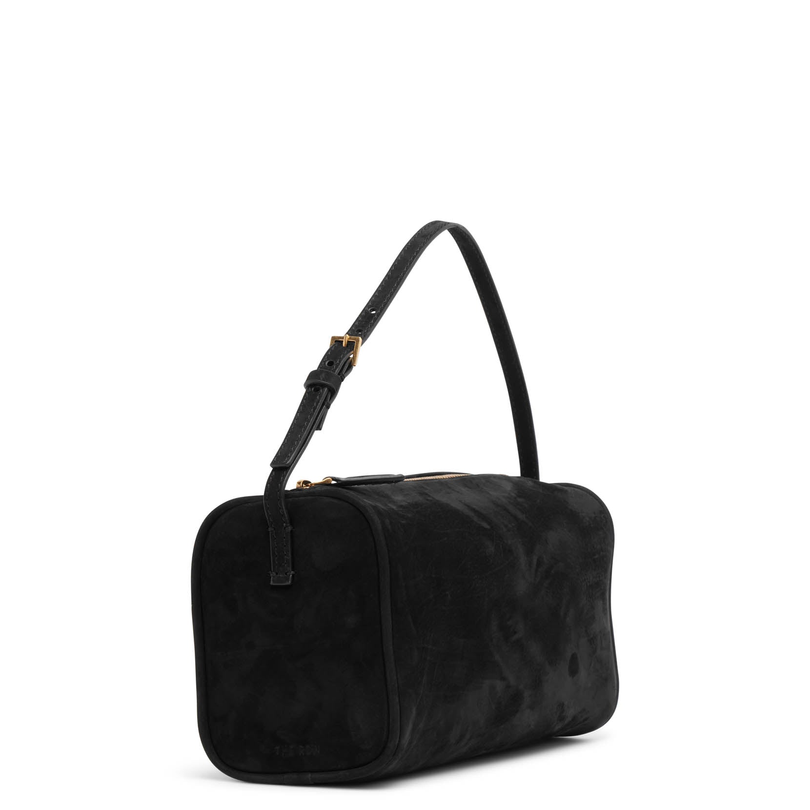 90s black nubuck bag