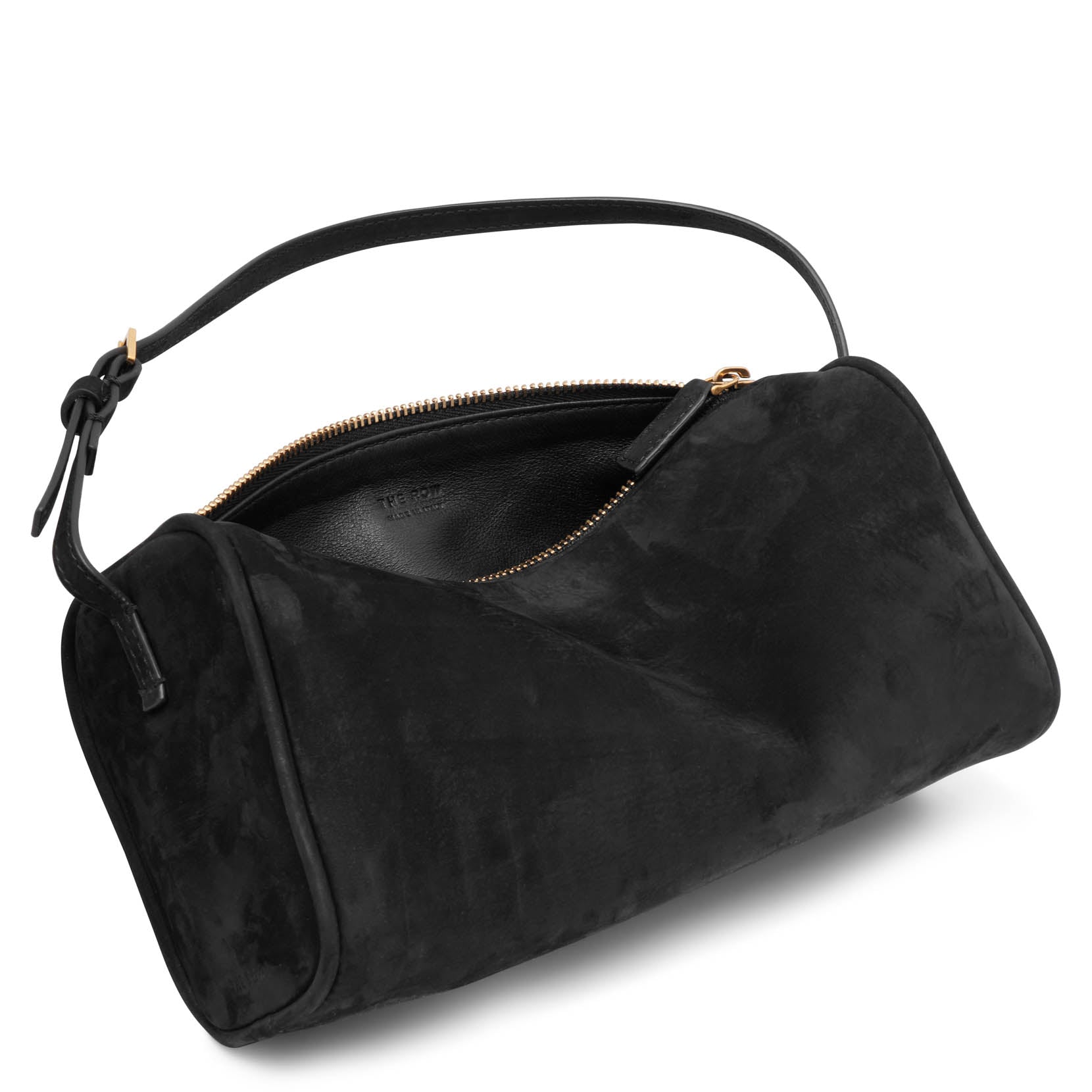 90s black nubuck bag