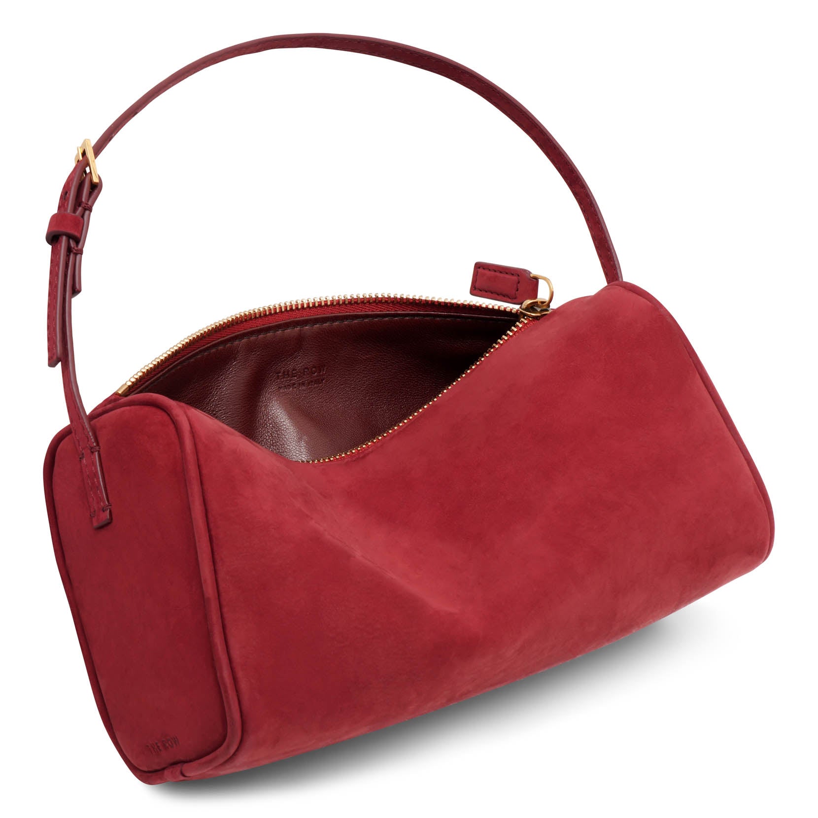 90S burgundy nubuck bag