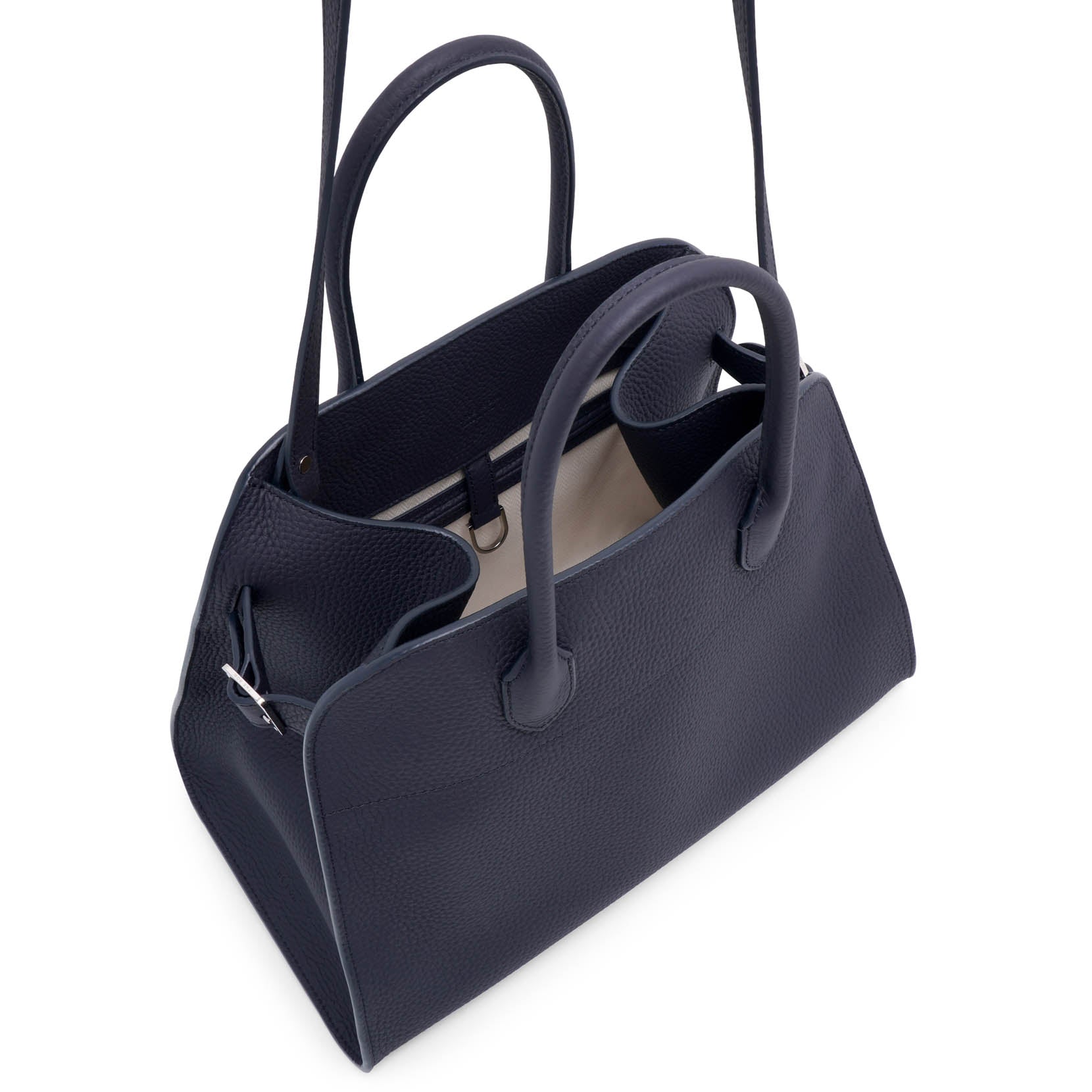 Soft Margaux 12 dark blue leather bag