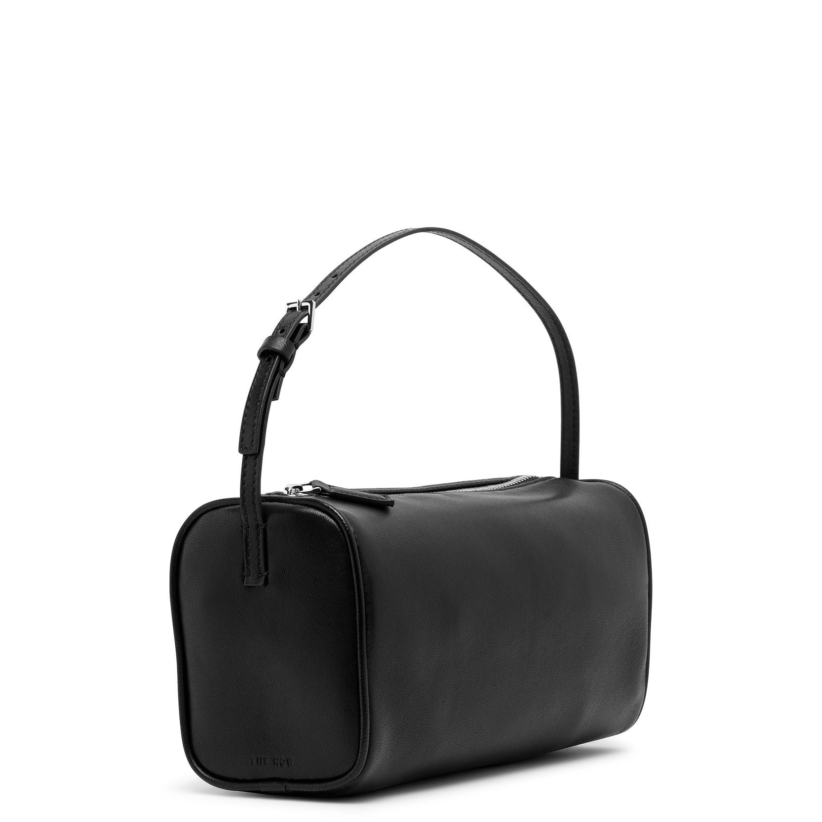 90S black leather bag