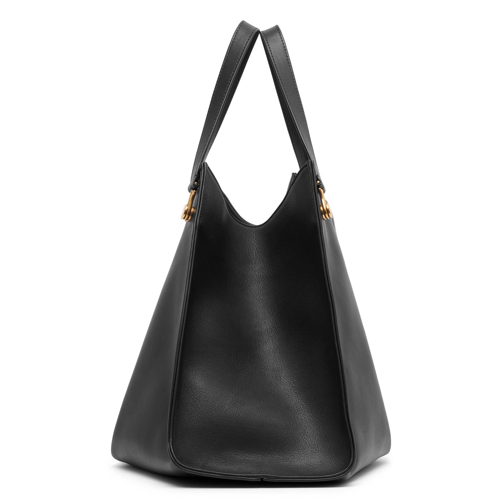 Alexia black leather top handle bag