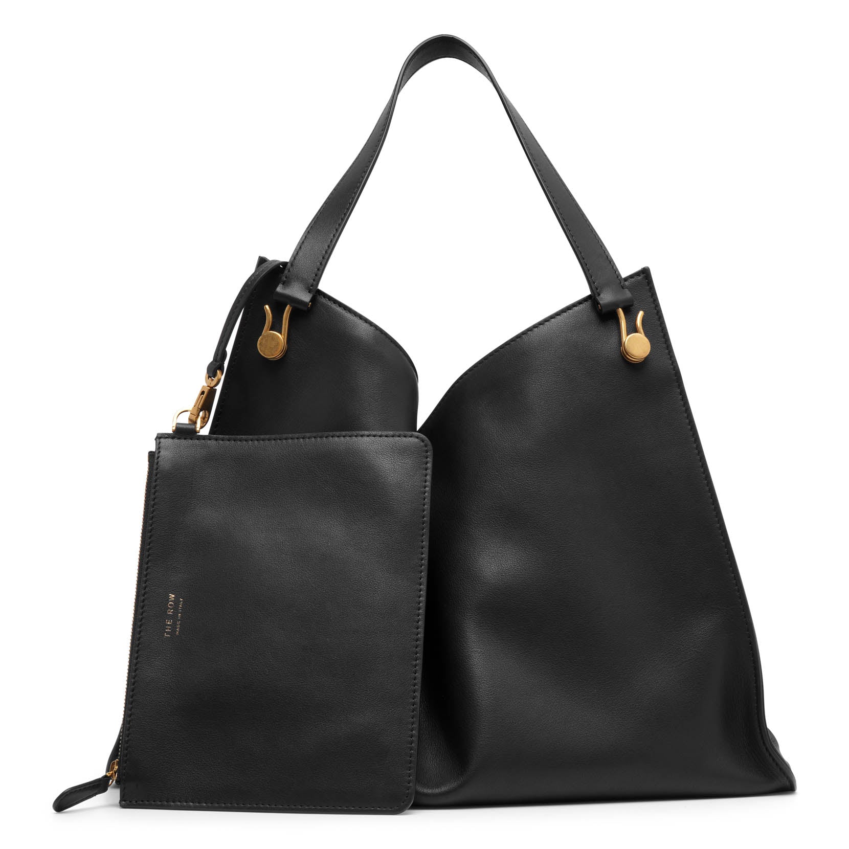Alexia black leather top handle bag