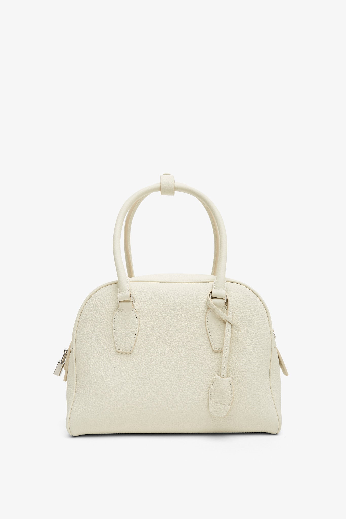 India 10.00 white top handle bag