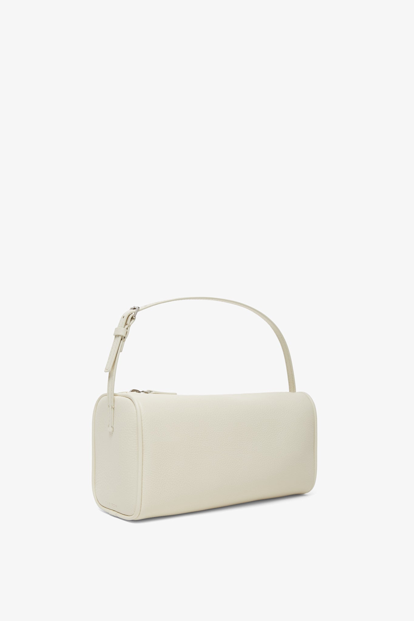 90s ivory small grain leather bag