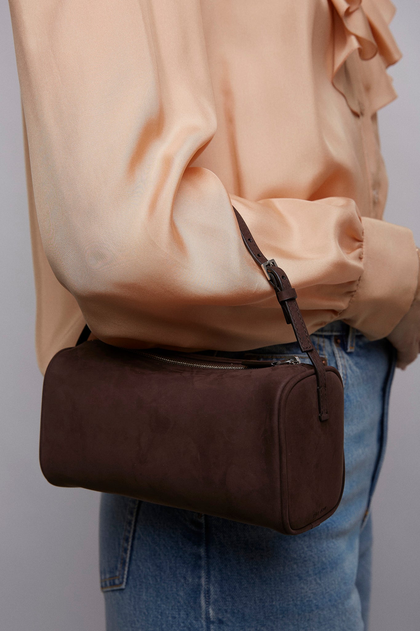 90s brown nubuck leather bag