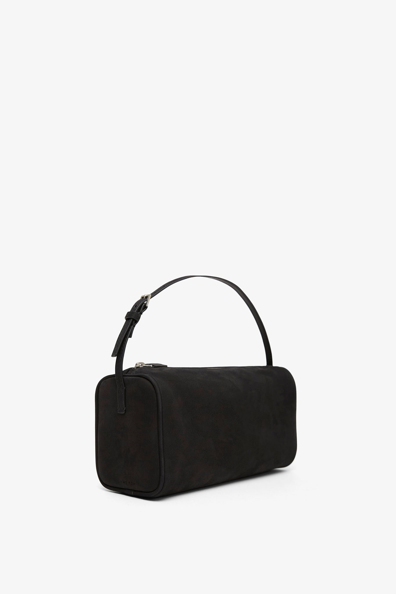 90s black nubuck leather bag