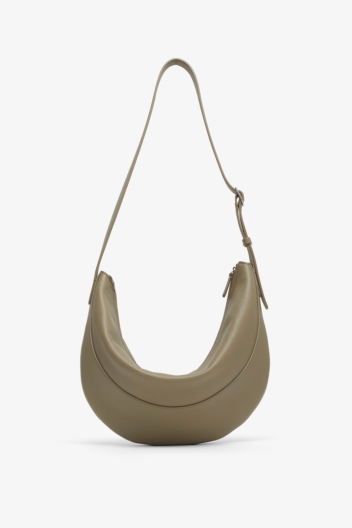 Jouve taupe lether shoulder bag